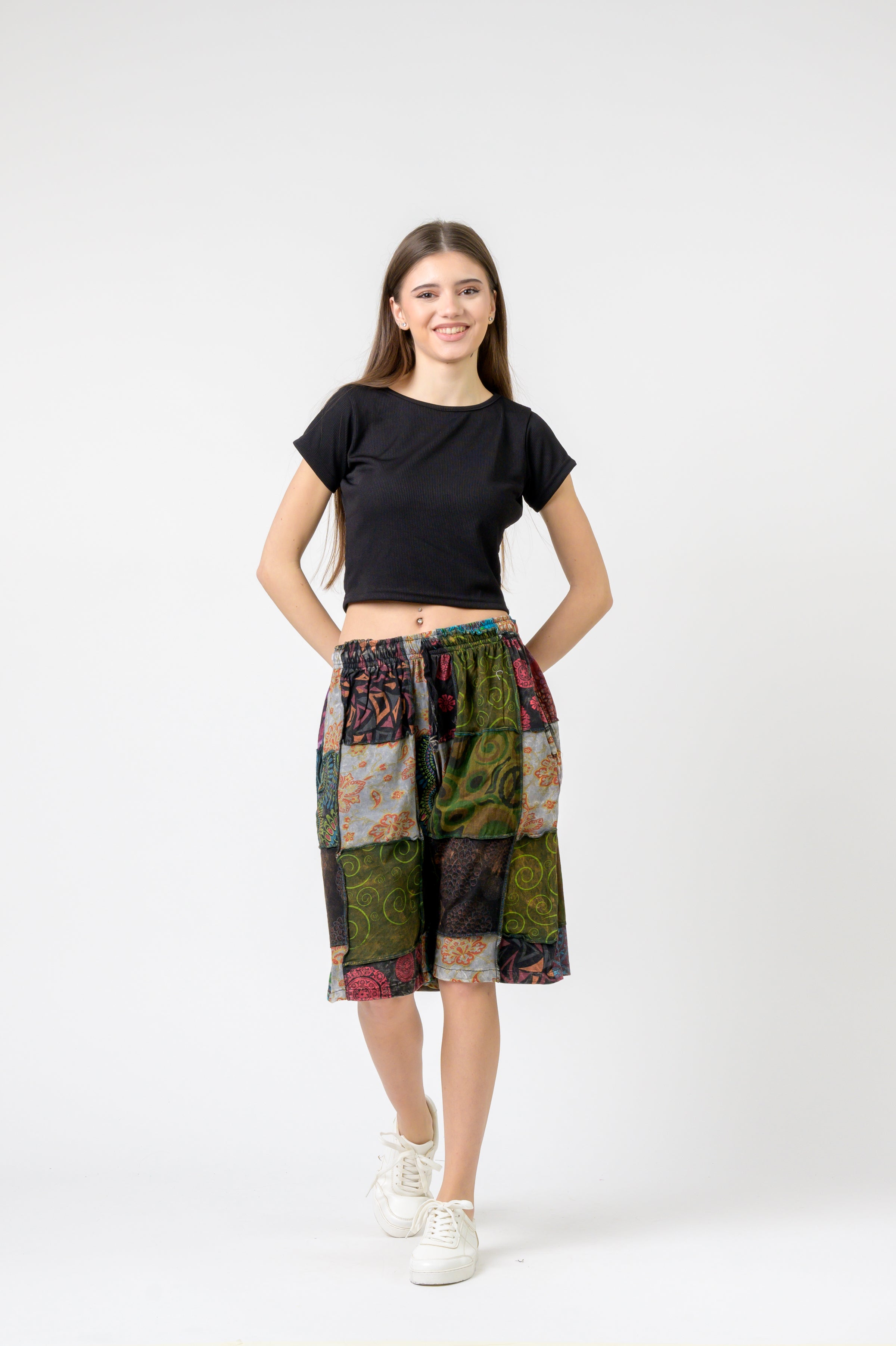 Rhea Mix Patch Short Trouser