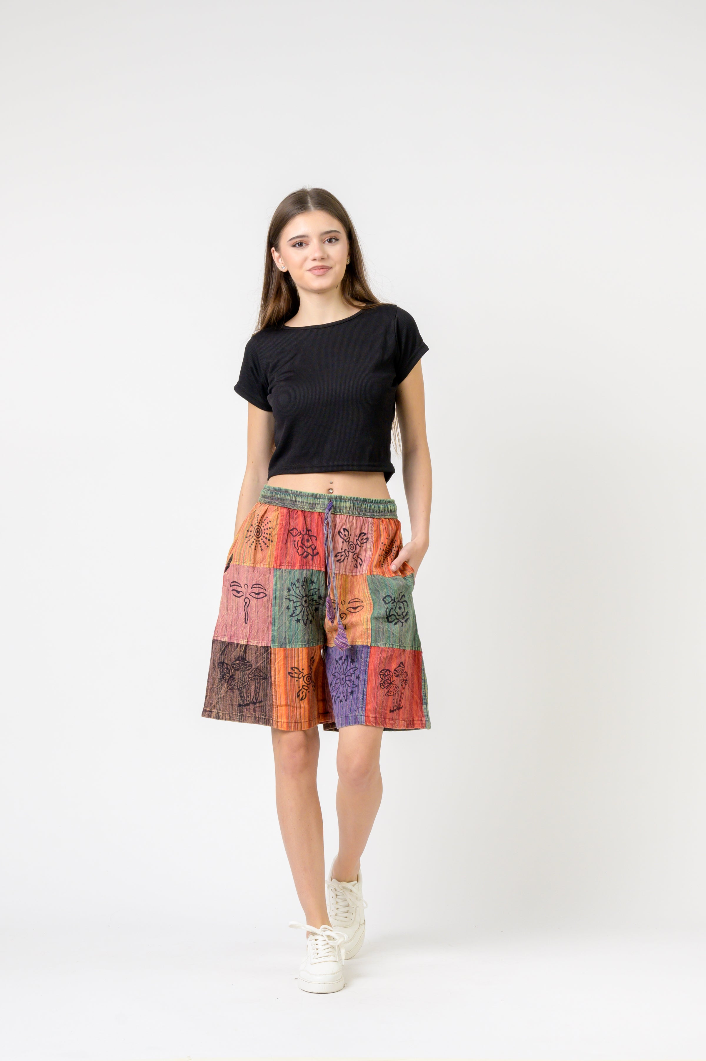 Rhea Mix Patch Short Trouser