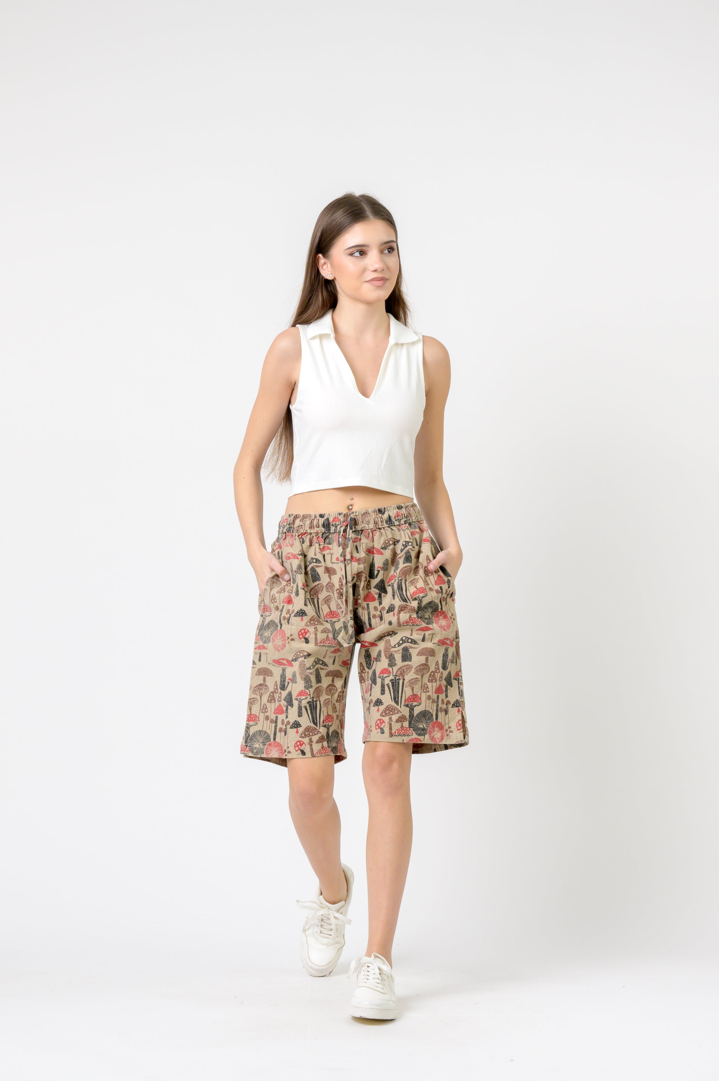 Mushroom Tied Shorts
