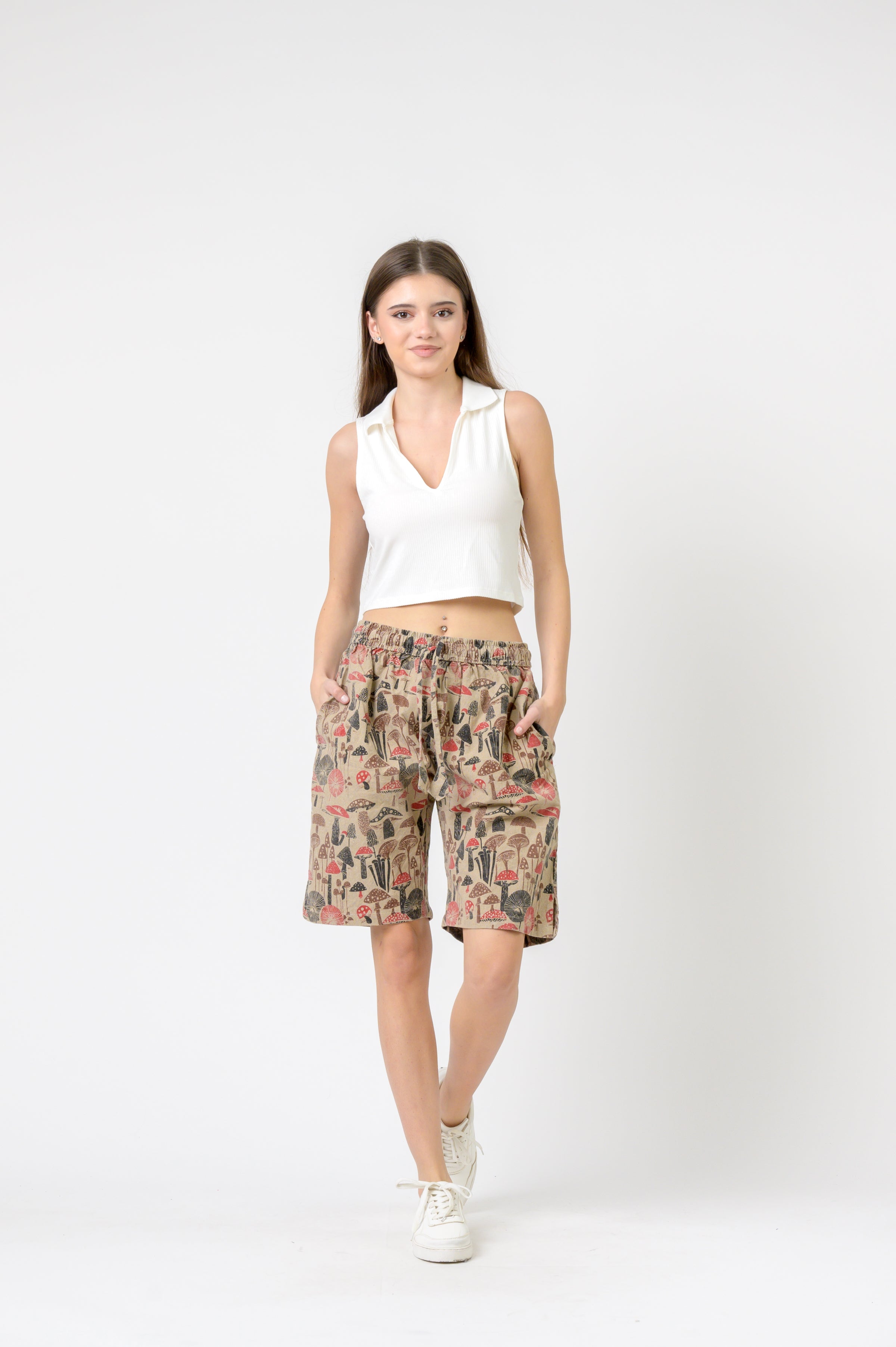 Mushroom Tied Shorts