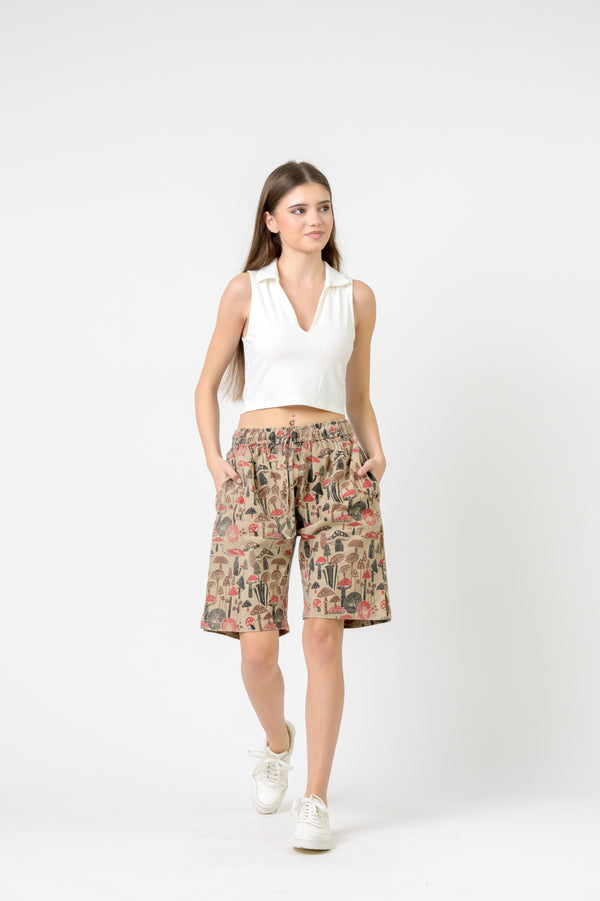 Mushroom Tied Shorts