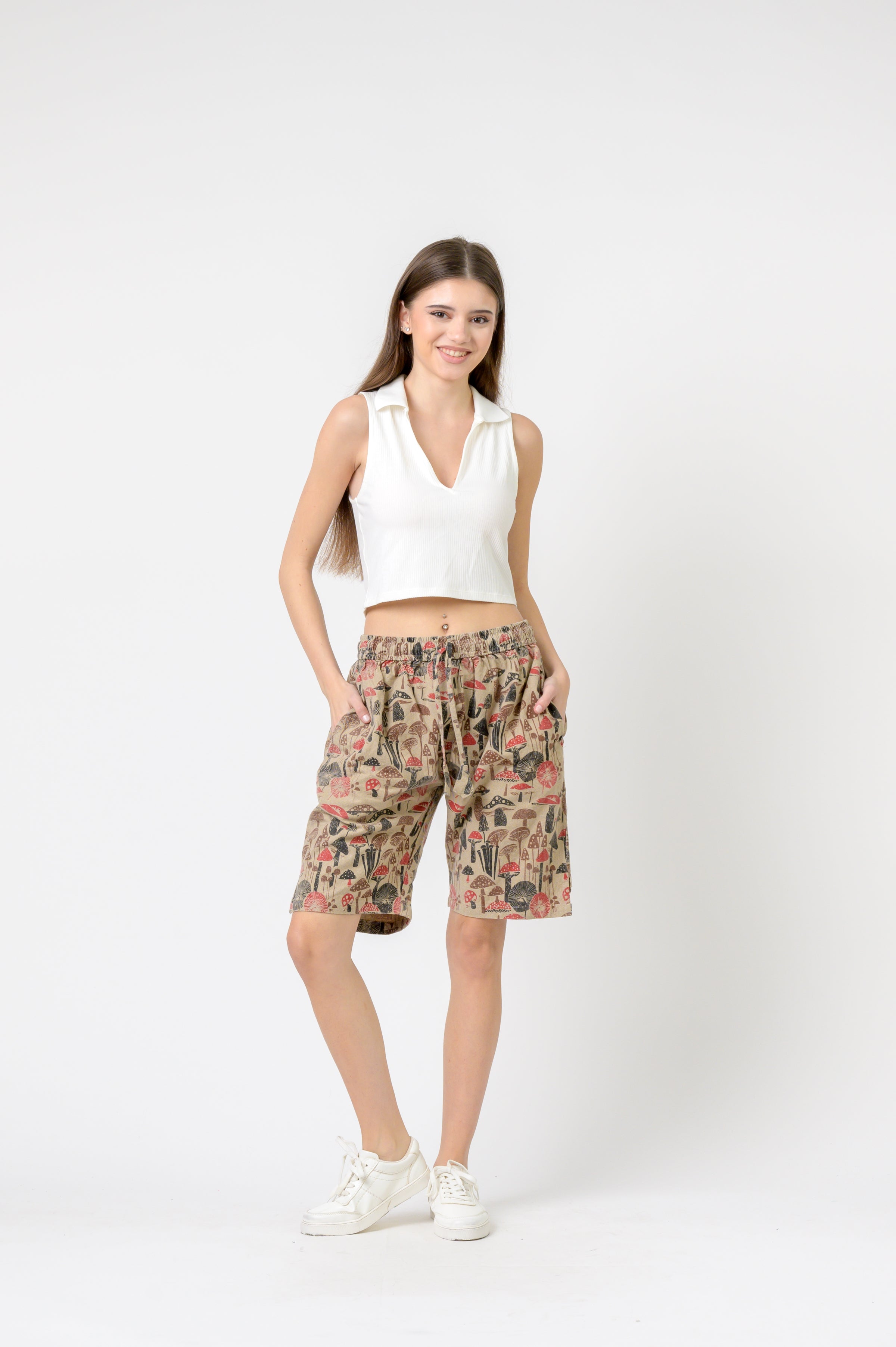 Mushroom Tied Shorts