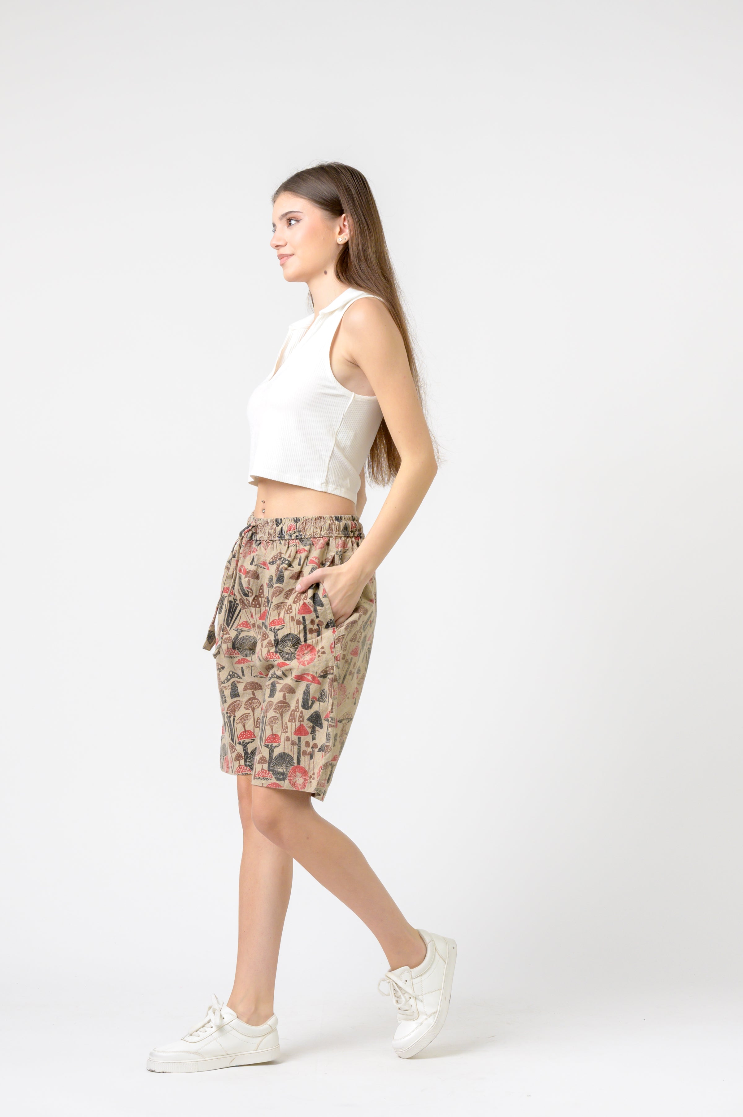 Mushroom Tied Shorts