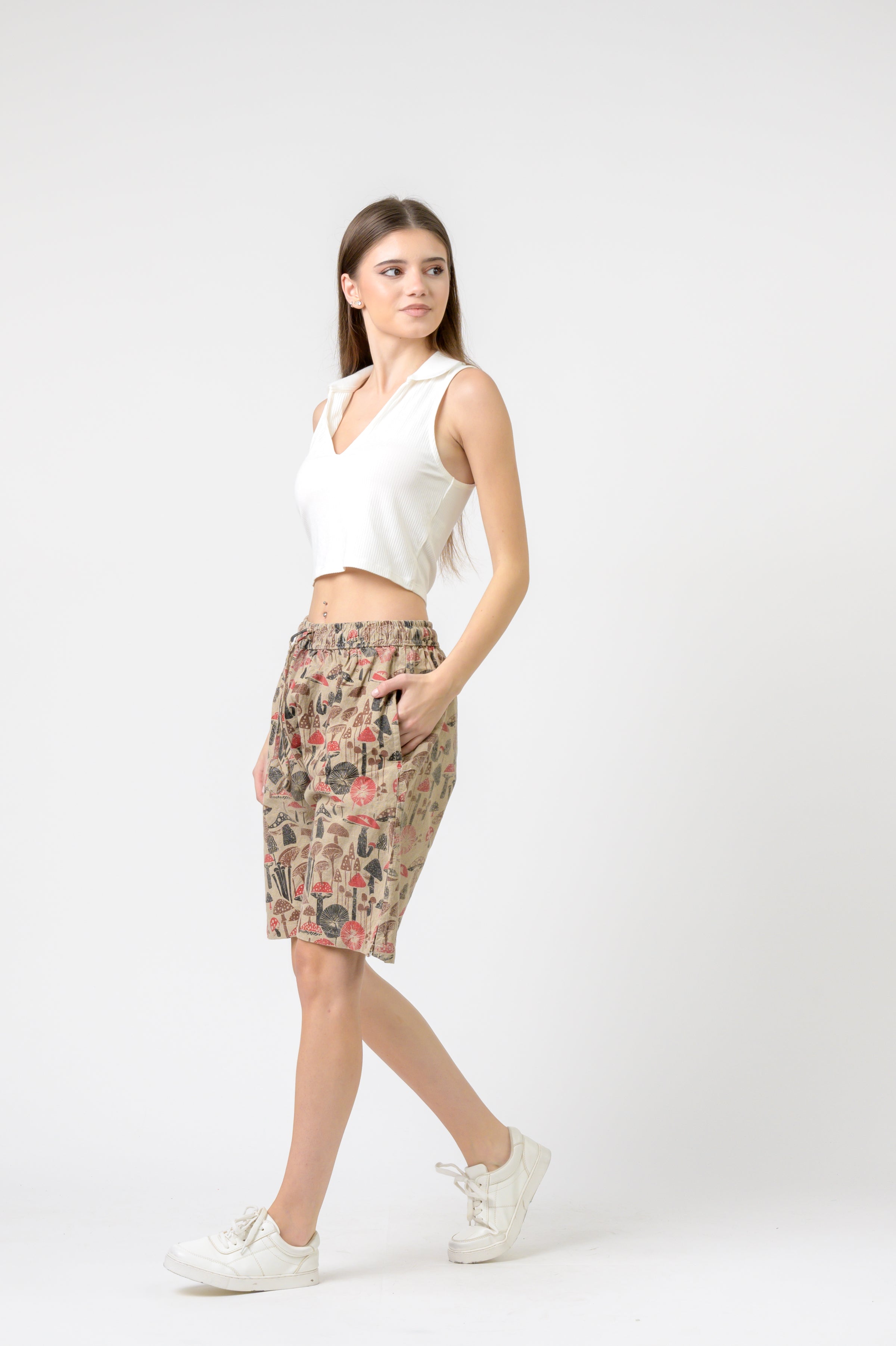 Mushroom Tied Shorts
