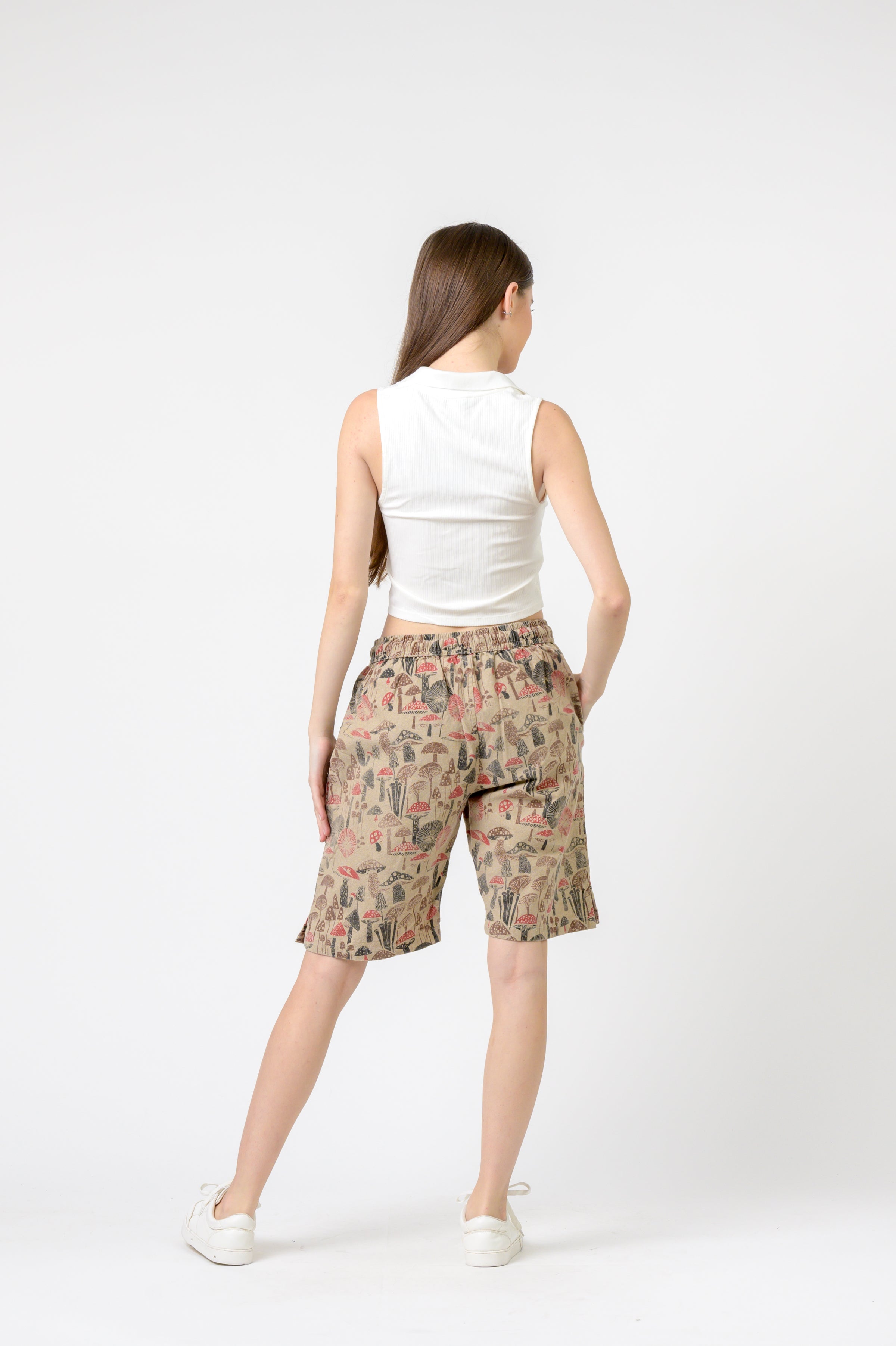 Rhea Mushroom Tied Shorts