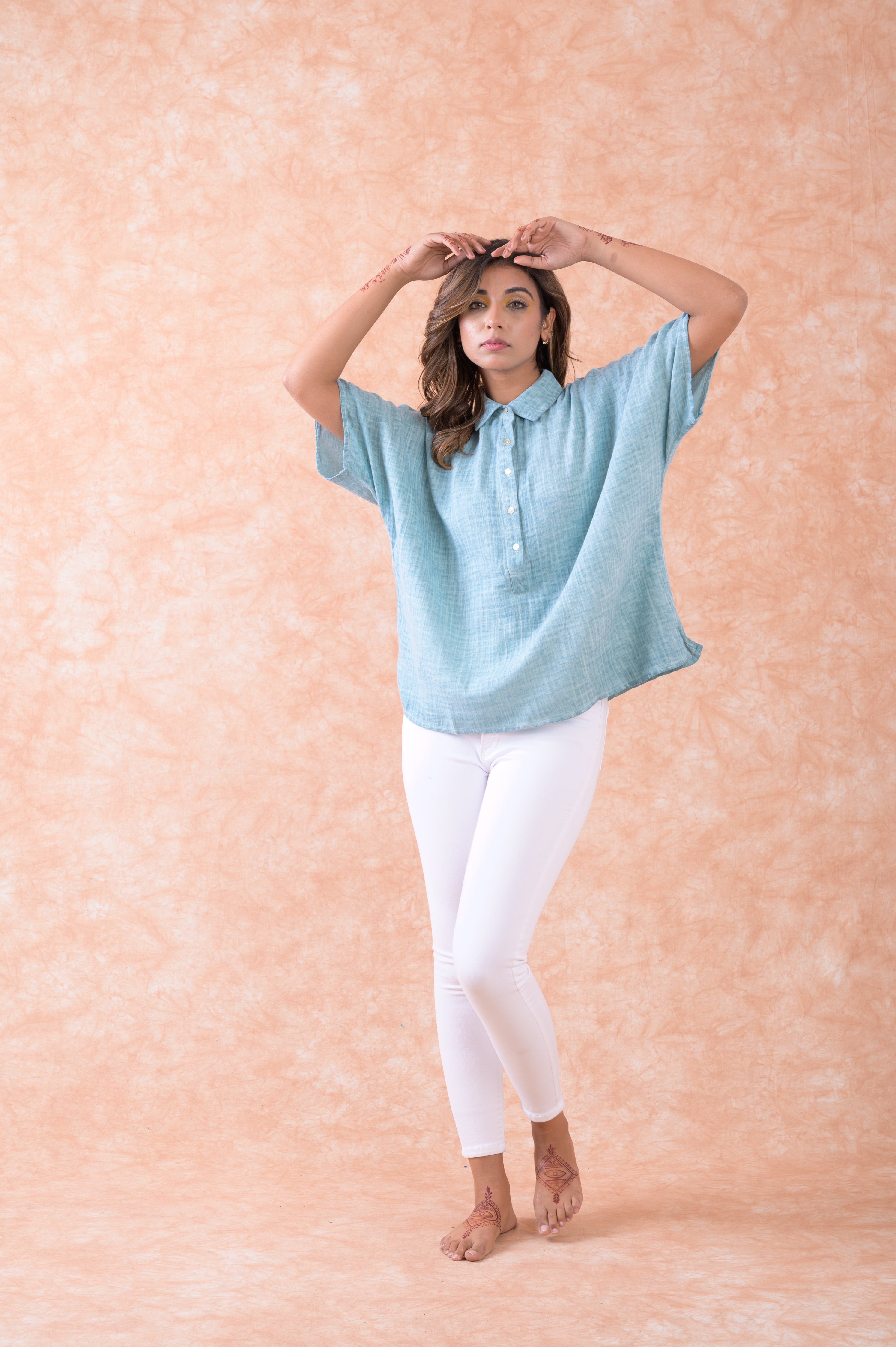 Rhea Faux Vintage Polo