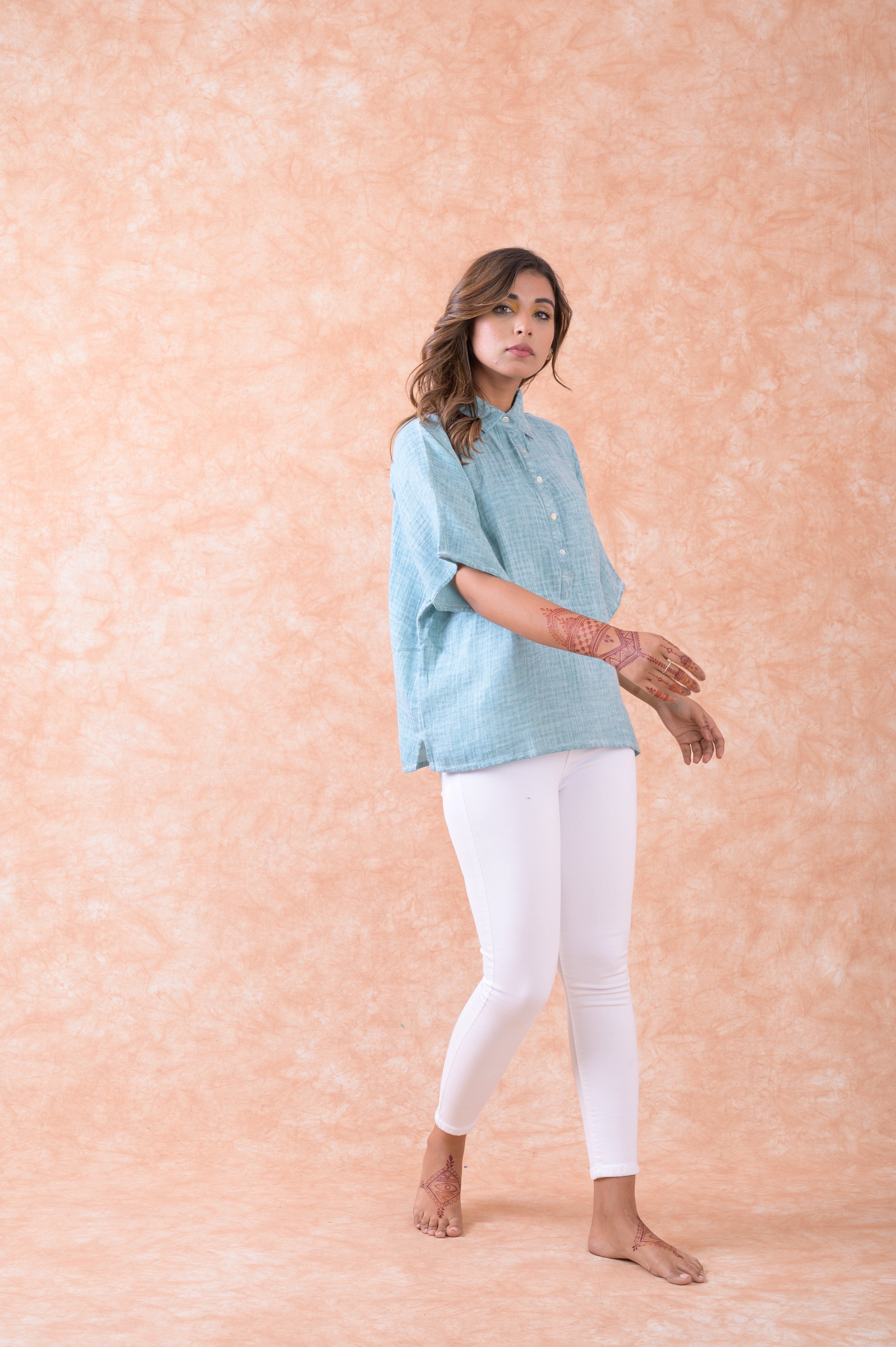 Rhea Faux Vintage Polo