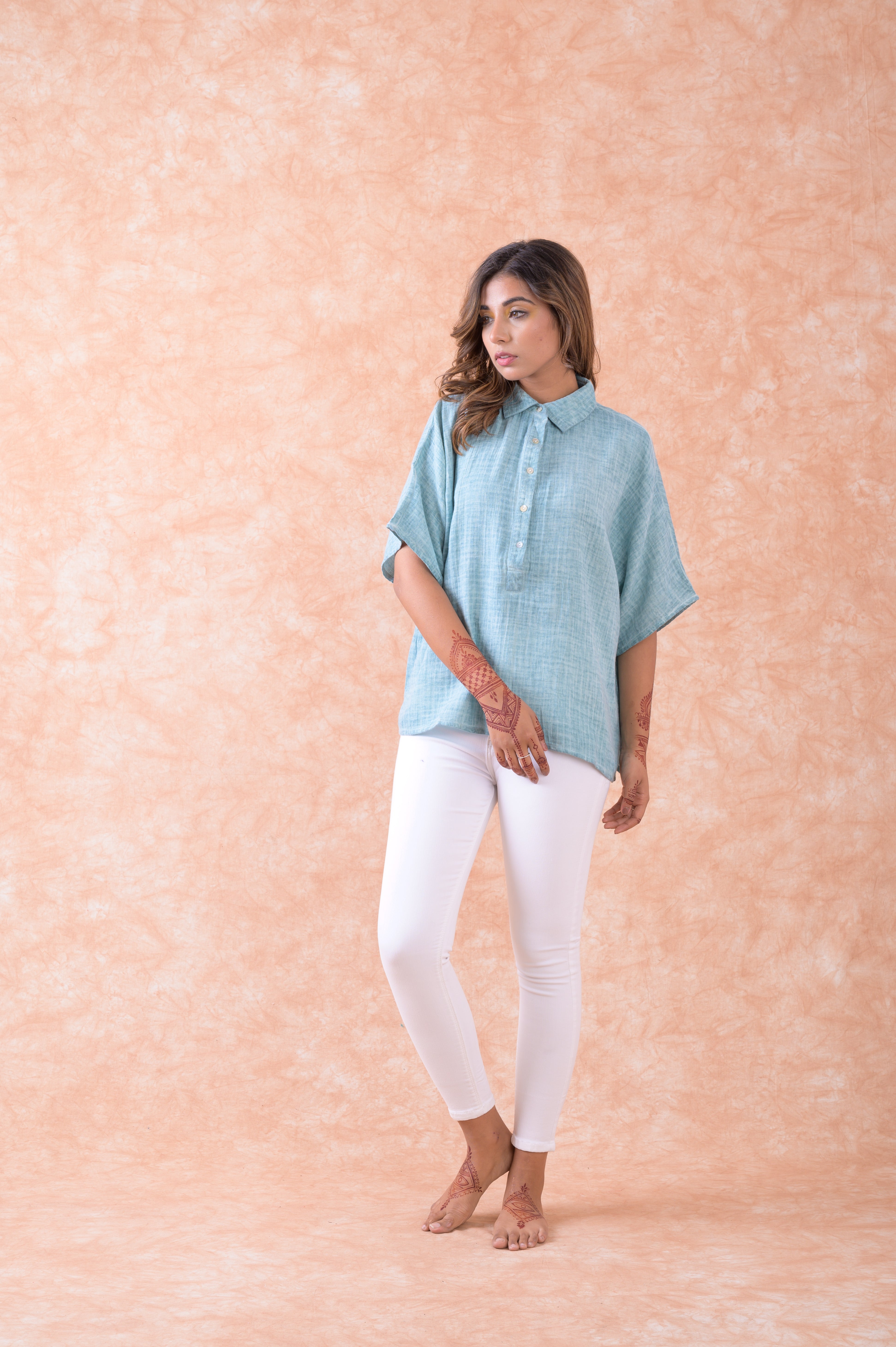 Rhea Faux Vintage Polo
