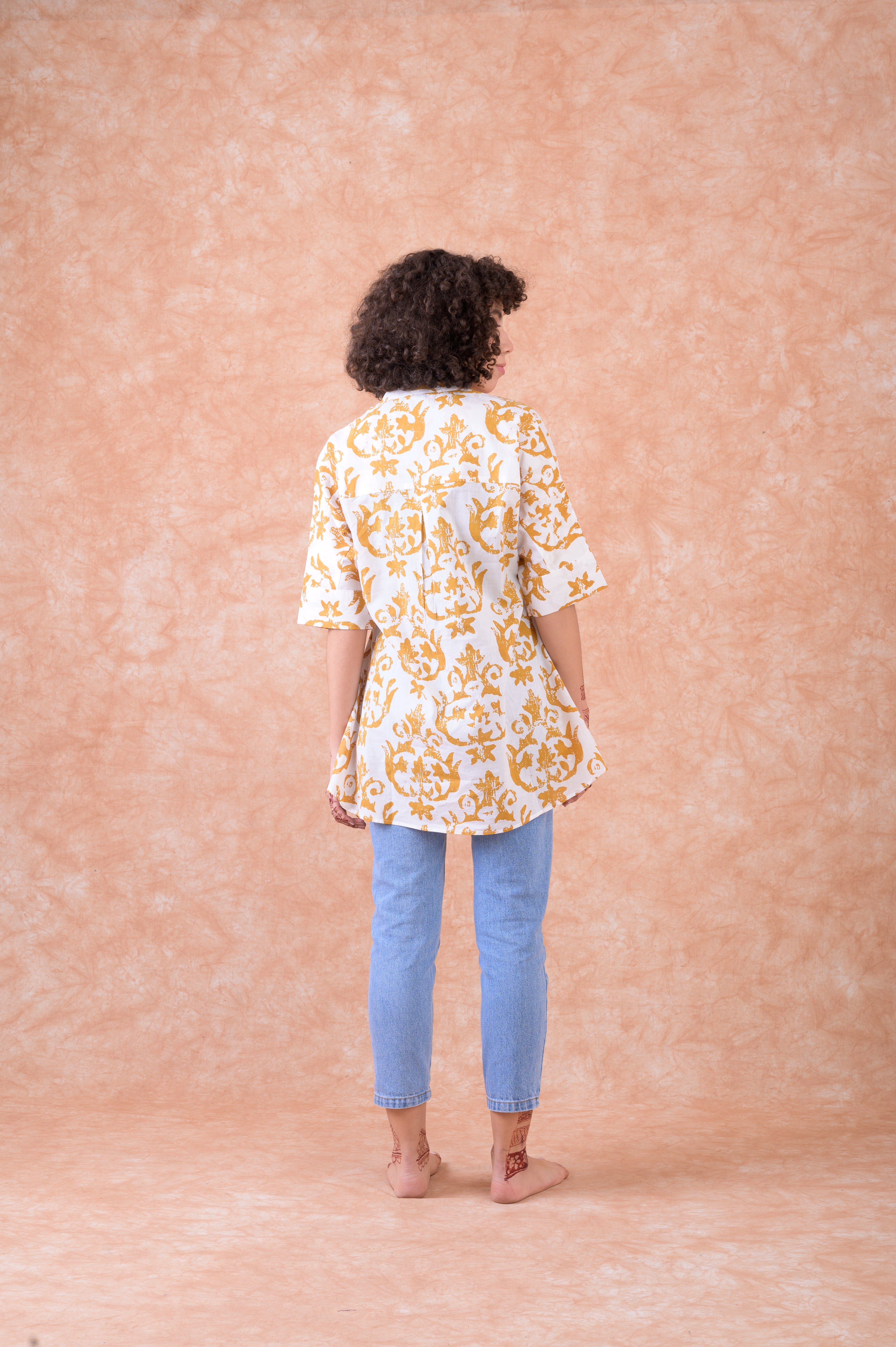 Rhea Short Sleeve Pattern Top