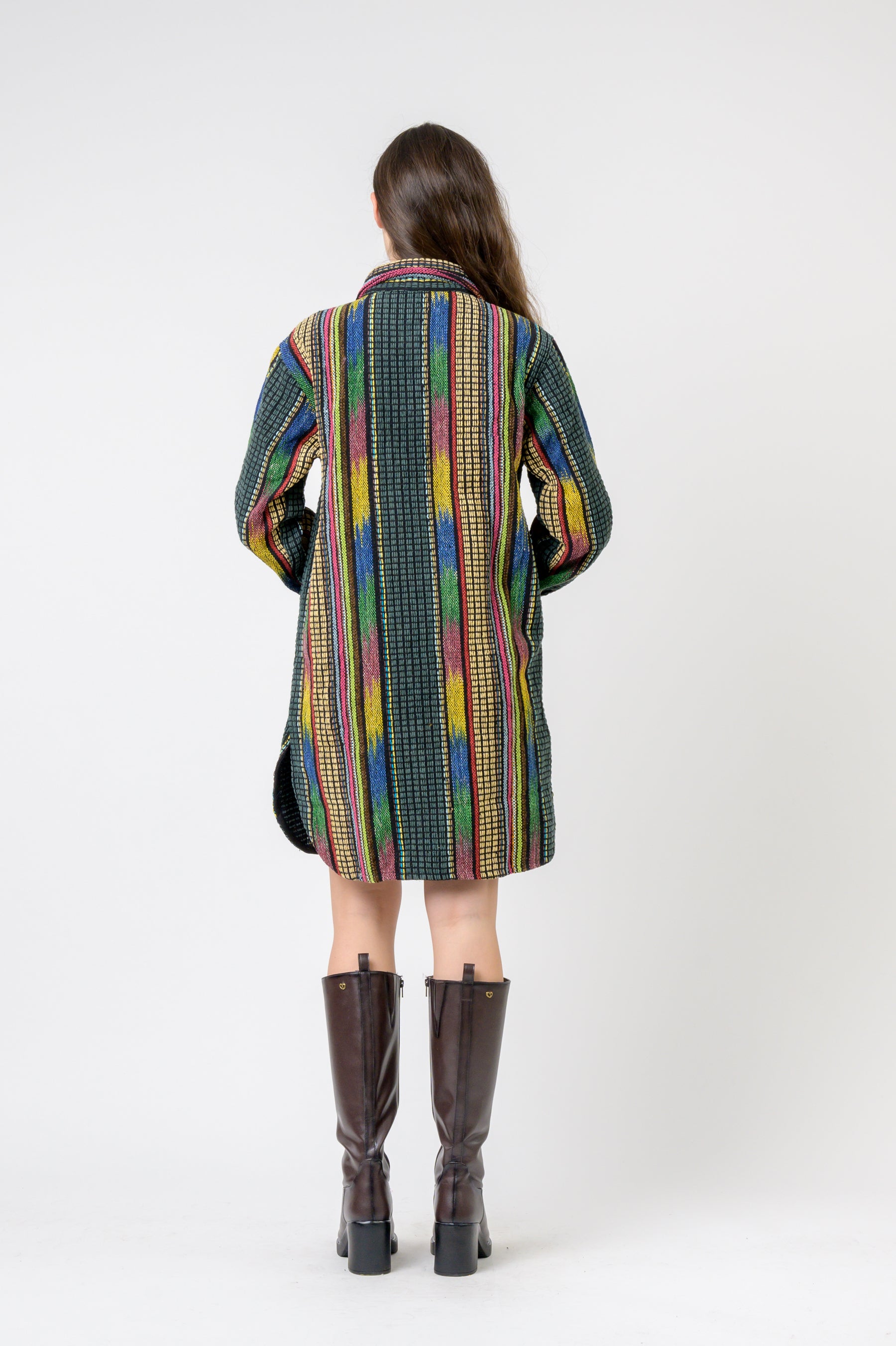 Fashion Print Cotton Long Shirt