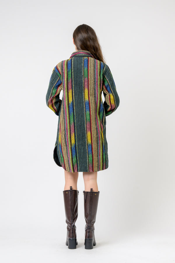 Fashion Print Cotton Long Shirt