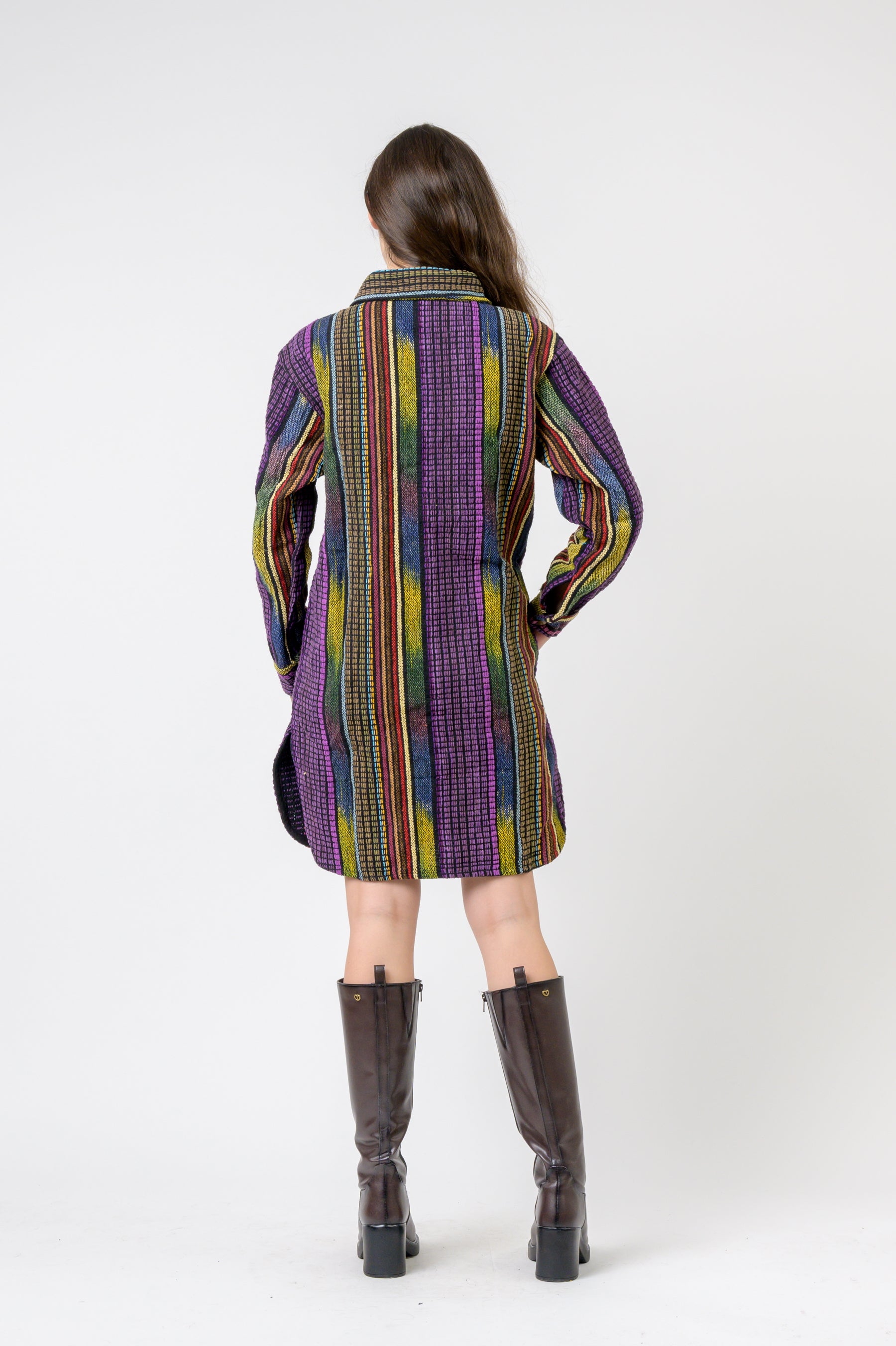 Fashion Print Cotton Long Shirt