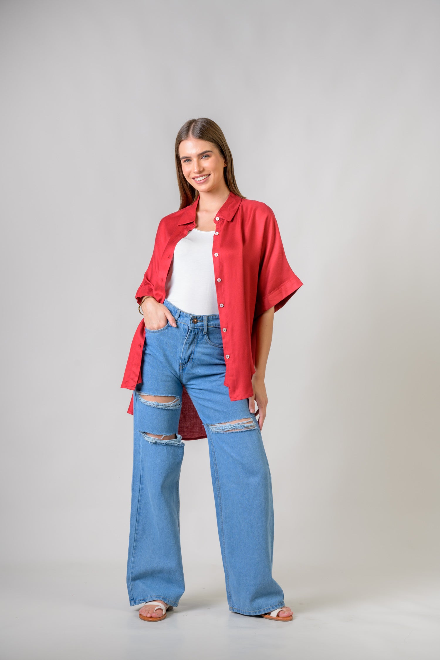 Mila Shirt - Maroon