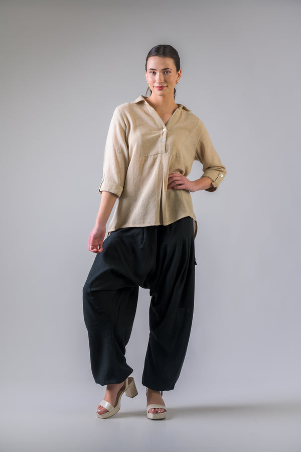 Tweed Top - Beige