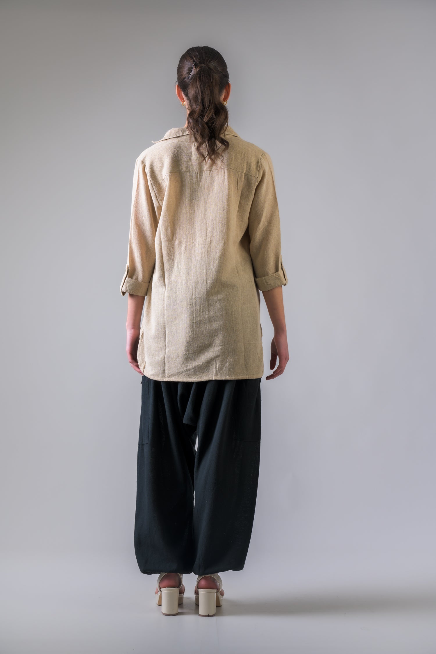 Tweed Top - Beige