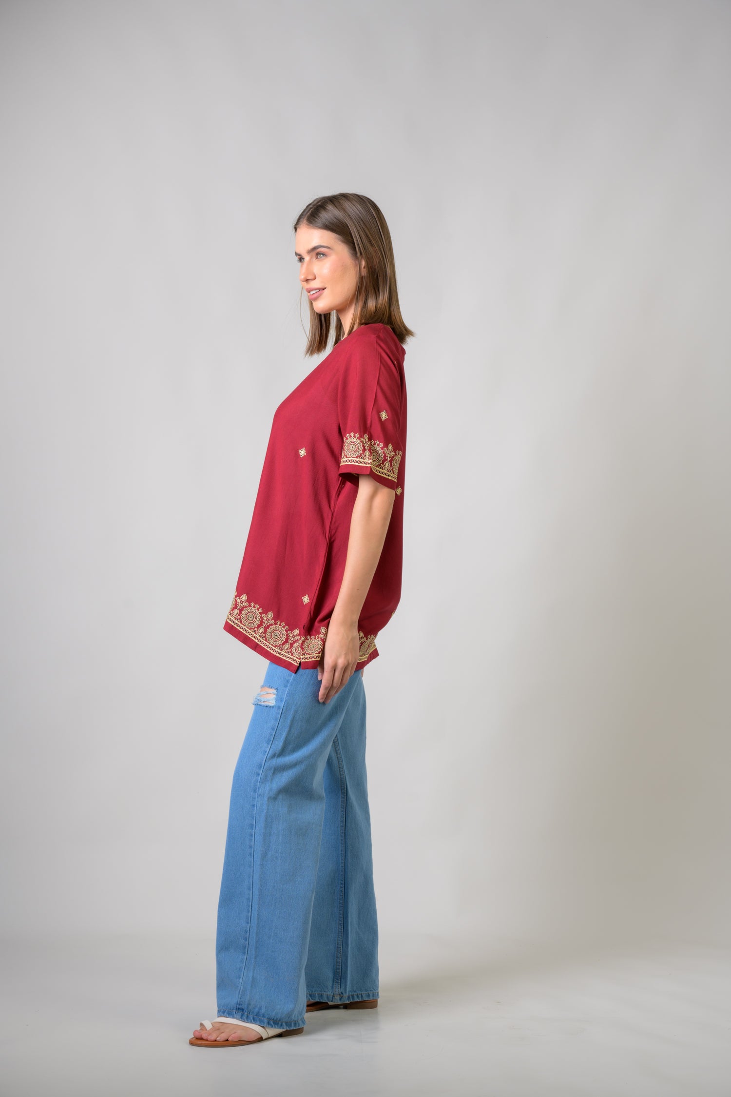 Sunny Top - Maroon