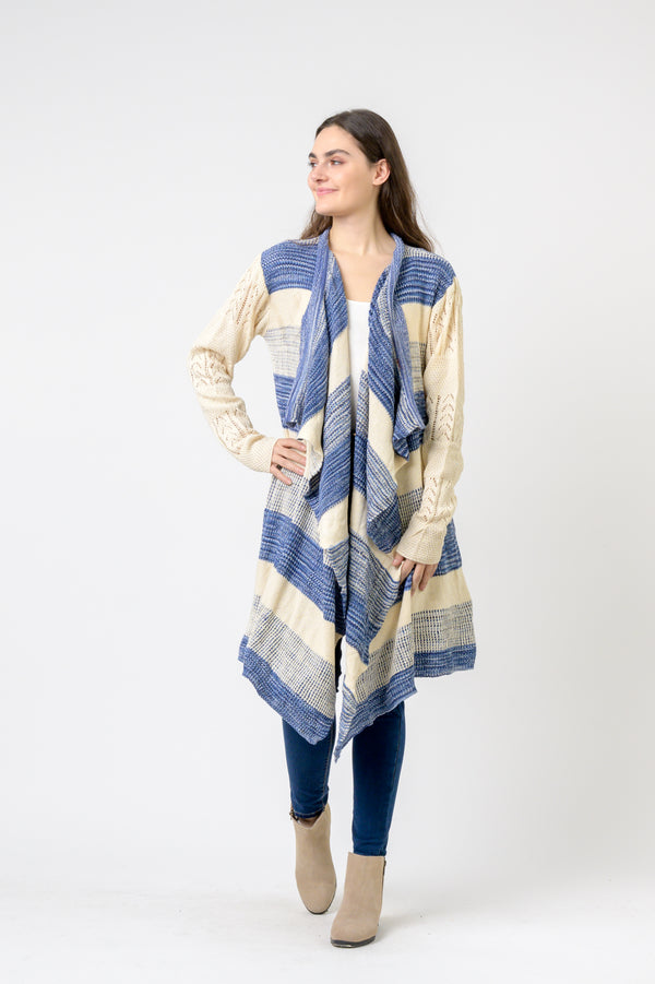 Long Sweater with Stripes