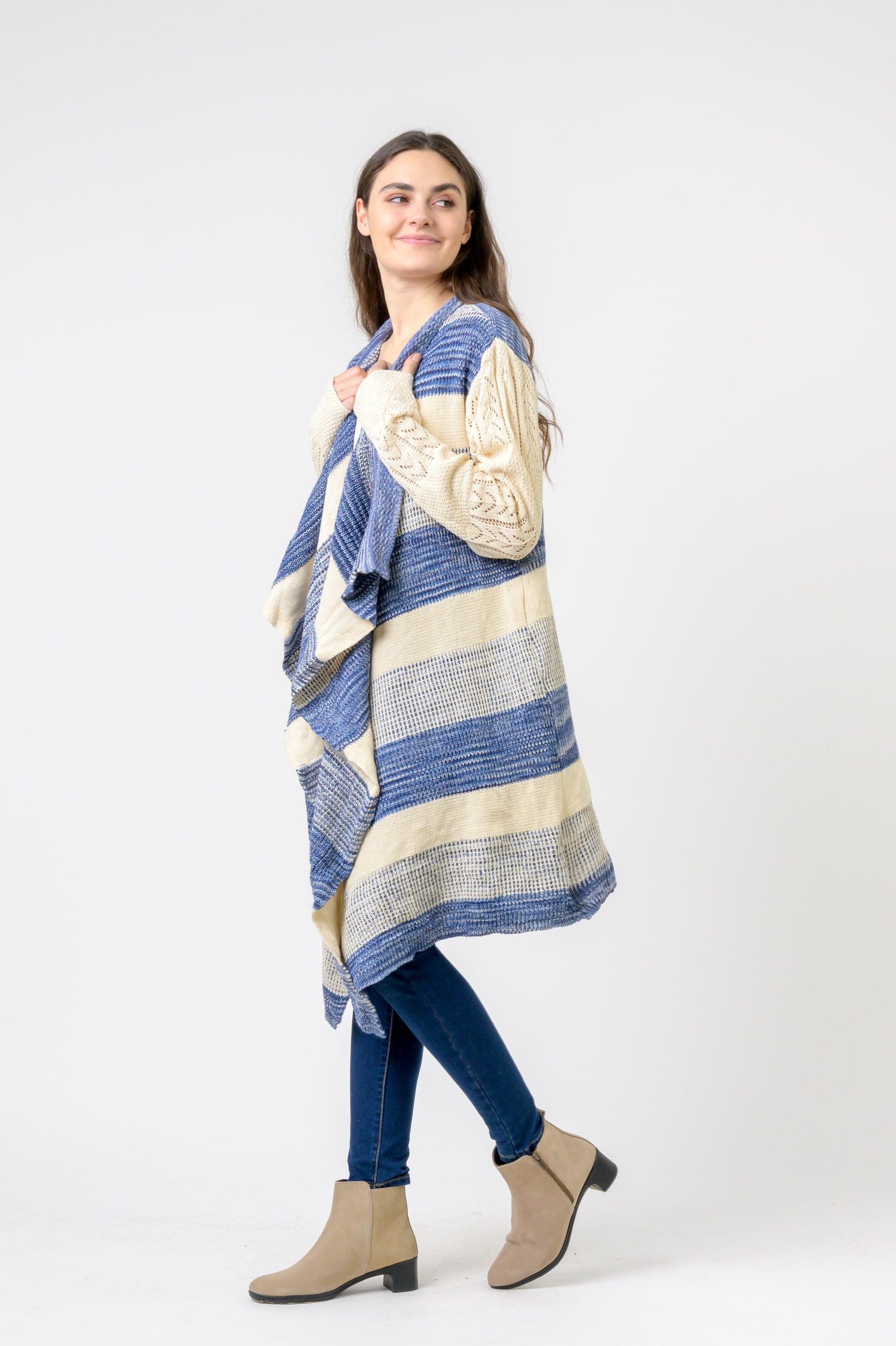 Long Sweater with Stripes