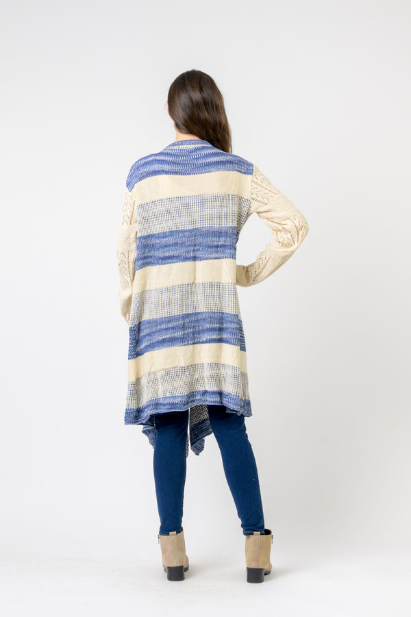 Long Sweater with Stripes