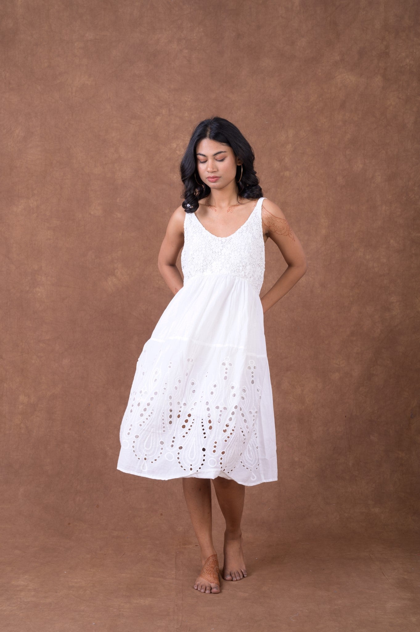 Rhea Schiffly White Dress