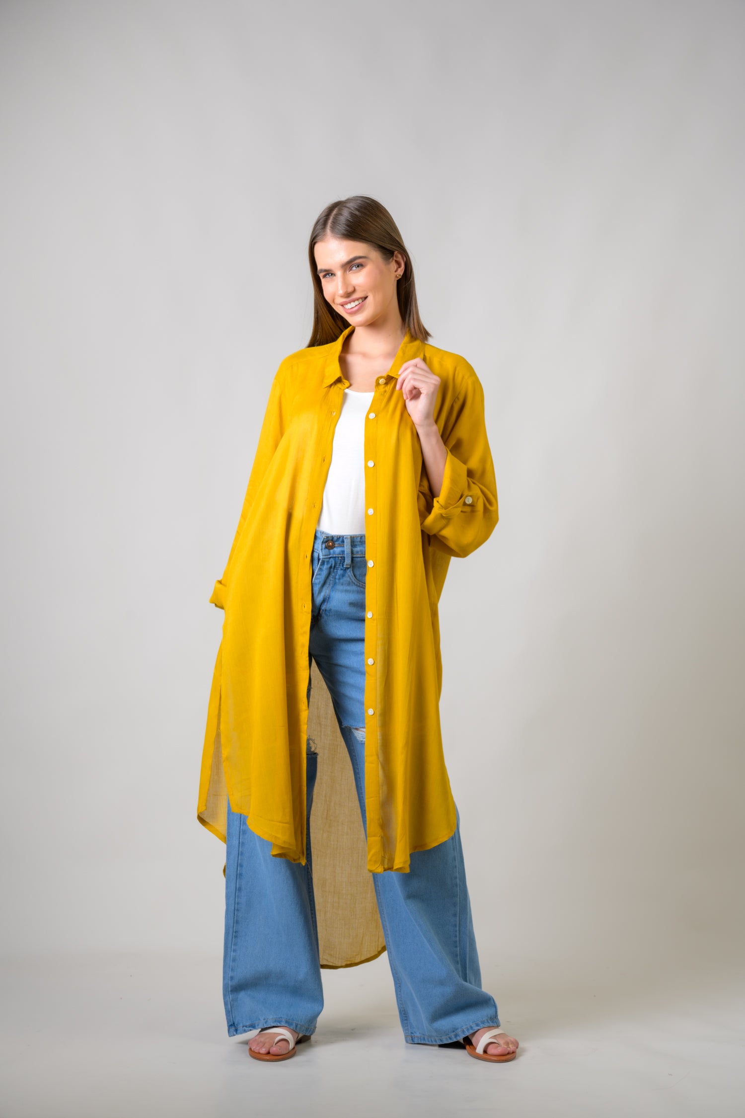 Rhea Long Collar Shirt