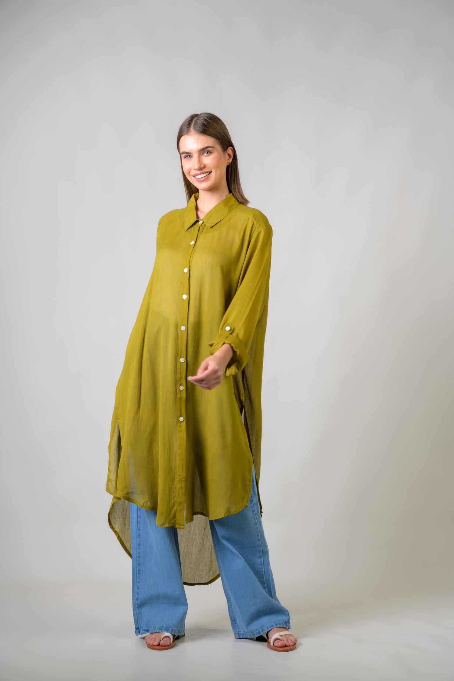 Rhea Long Collar Shirt