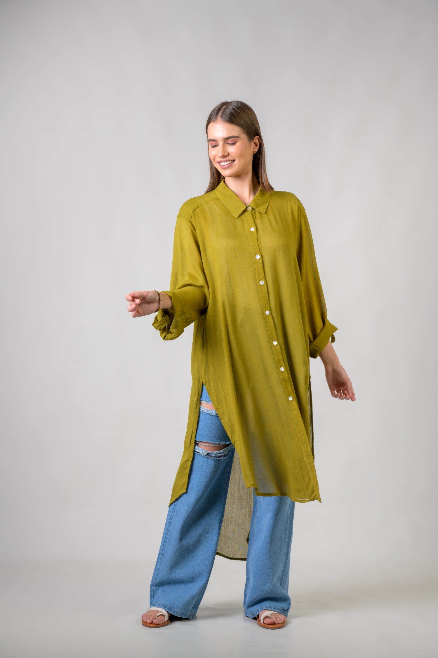 Rhea Long Collar Shirt
