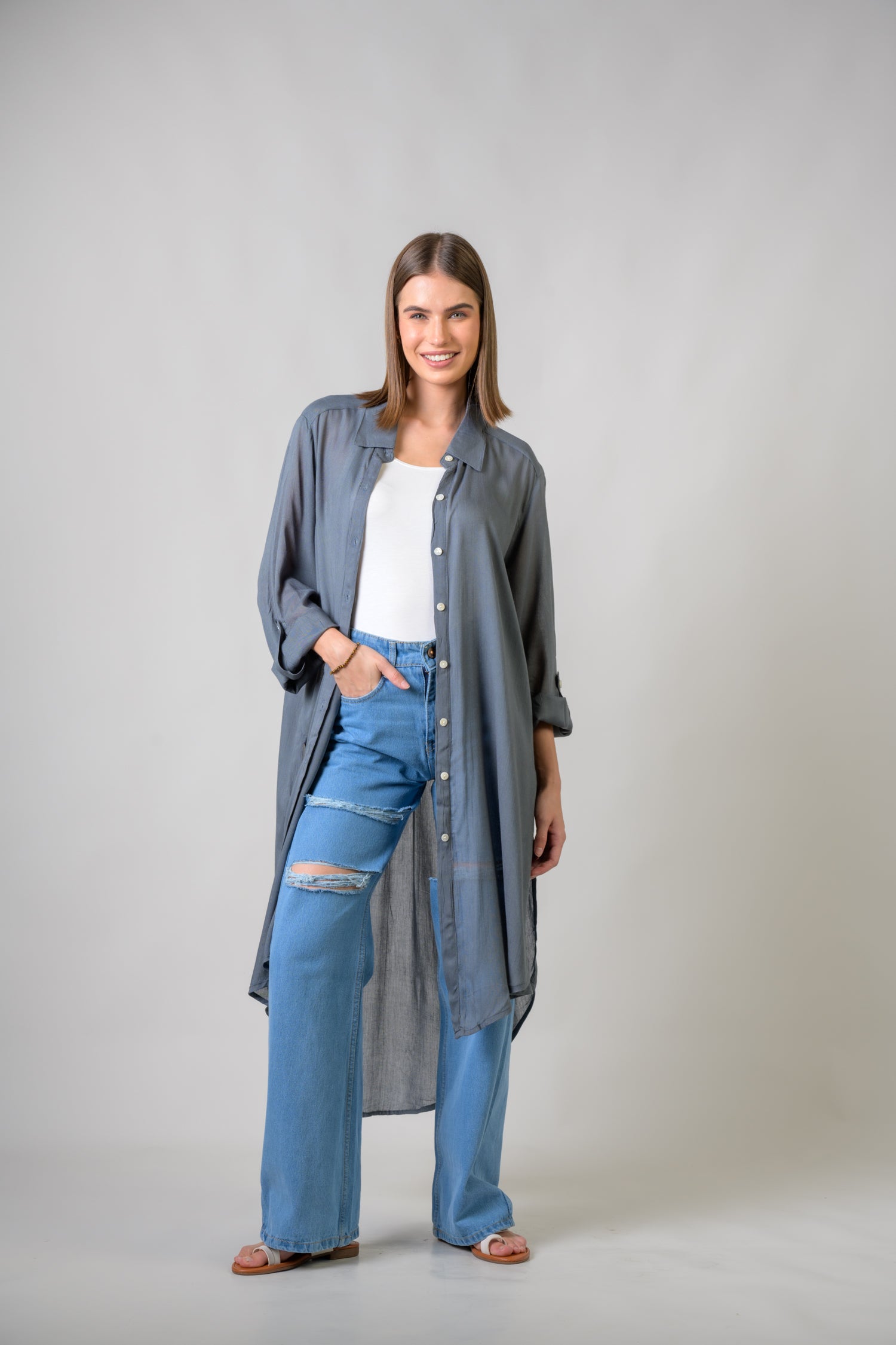 Rhea Long Collar Shirt