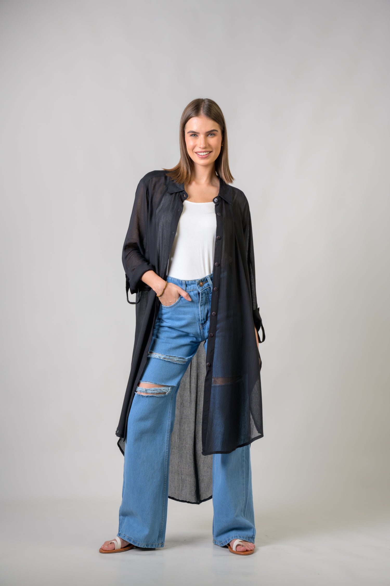 Rhea Long Collar Shirt