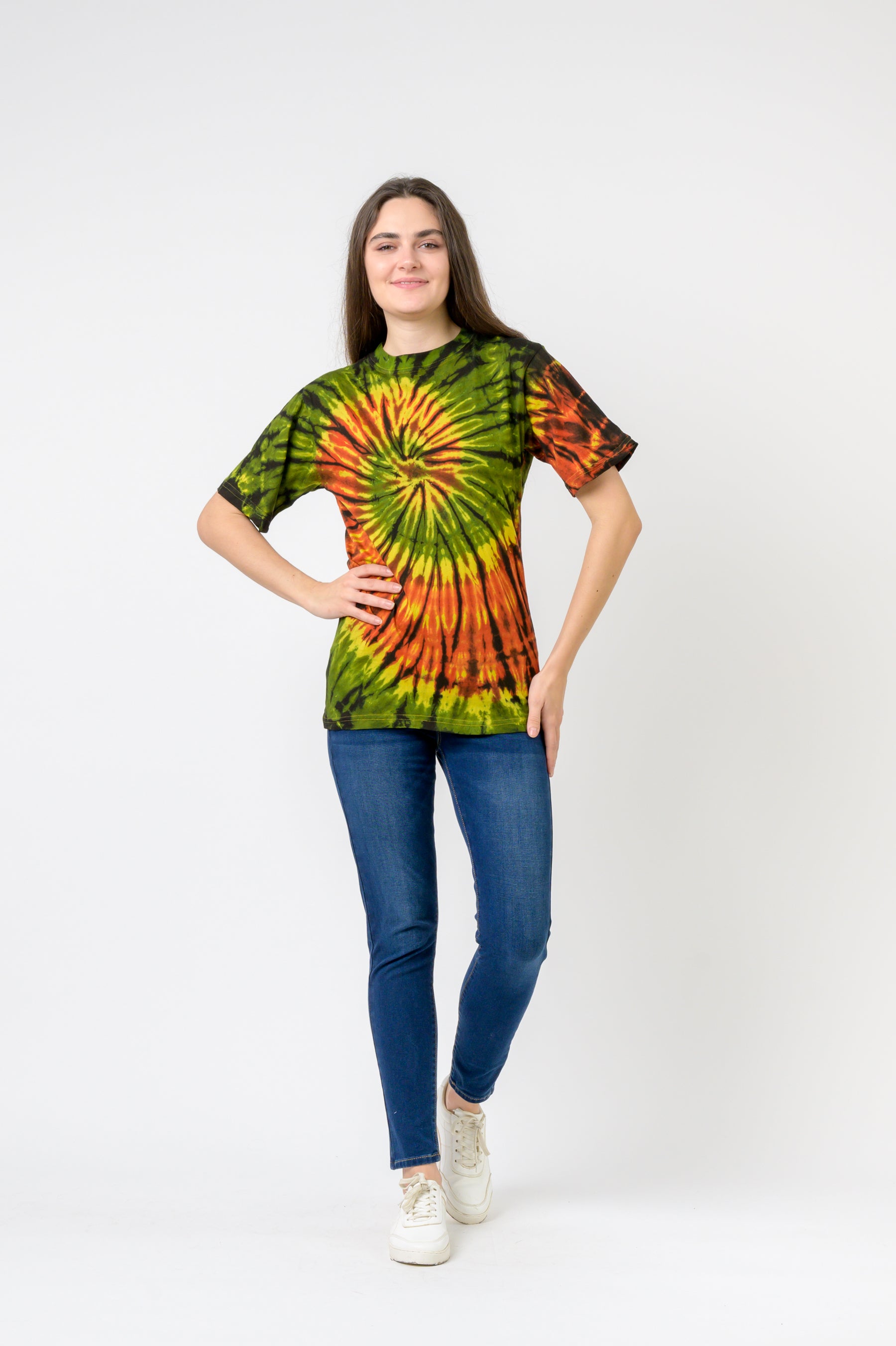 Tie-Dye Natural Spiral T-Shirt