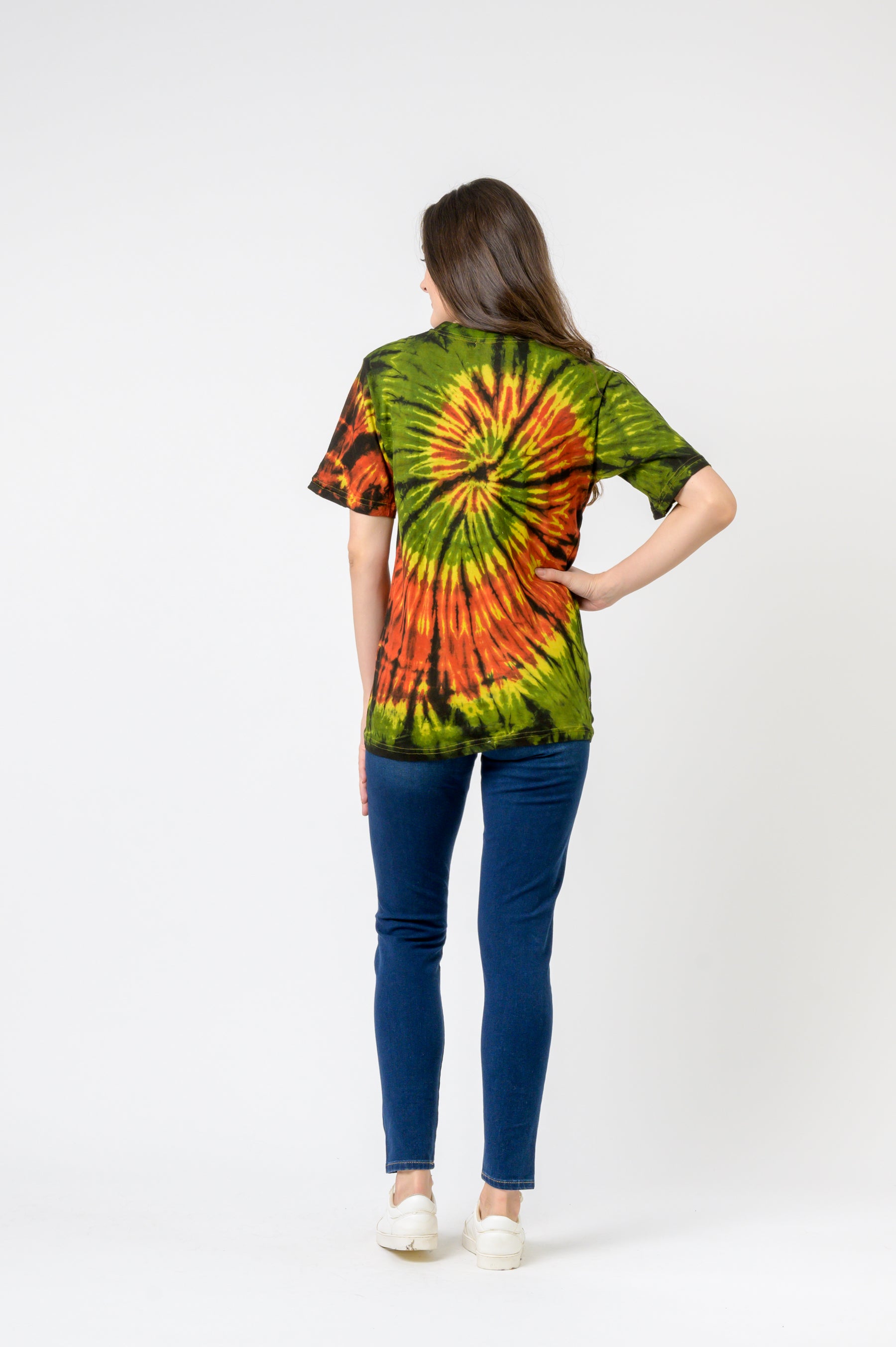 Tie-Dye Natural Spiral T-Shirt