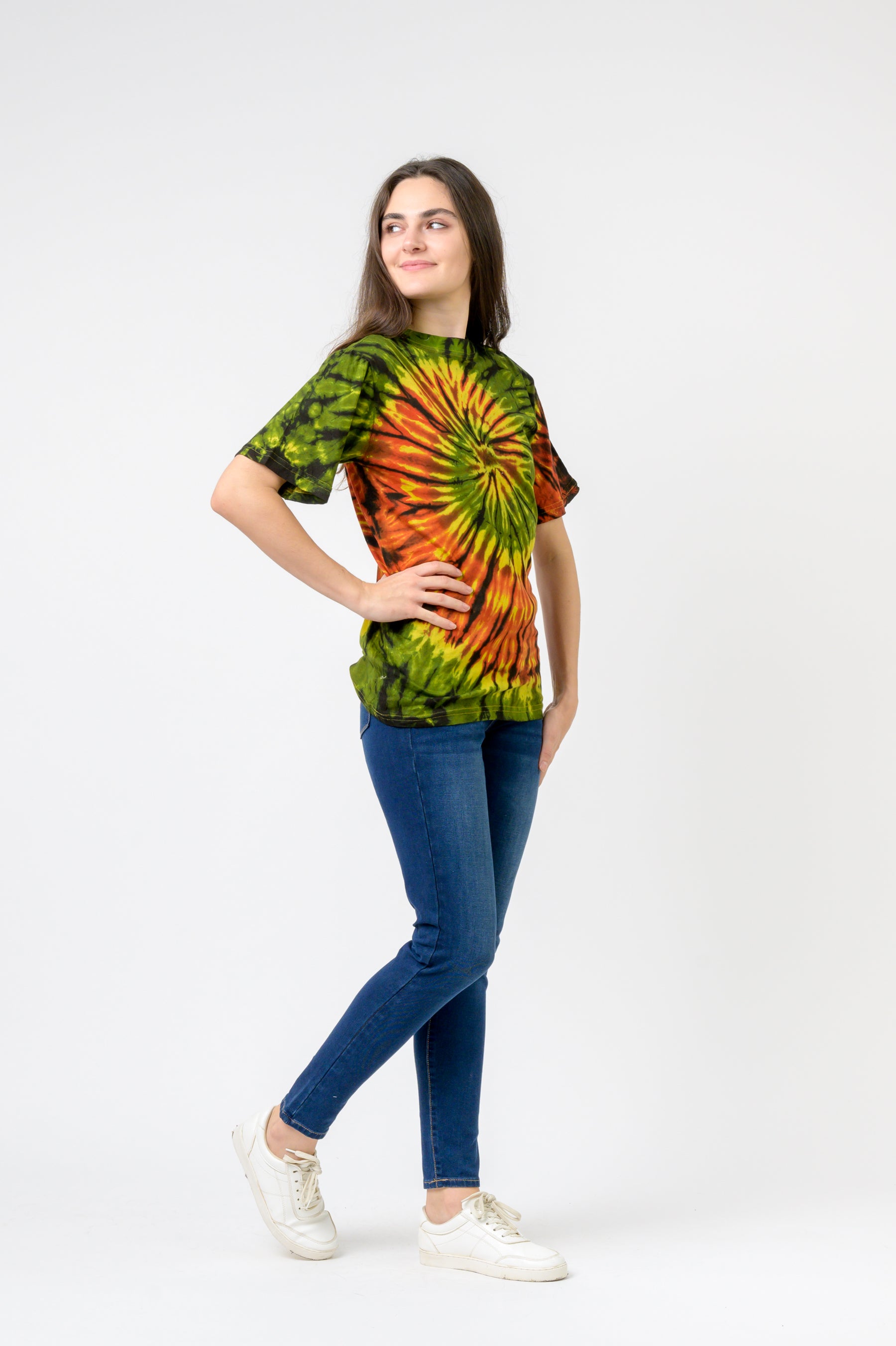 Tie-Dye Natural Spiral T-Shirt