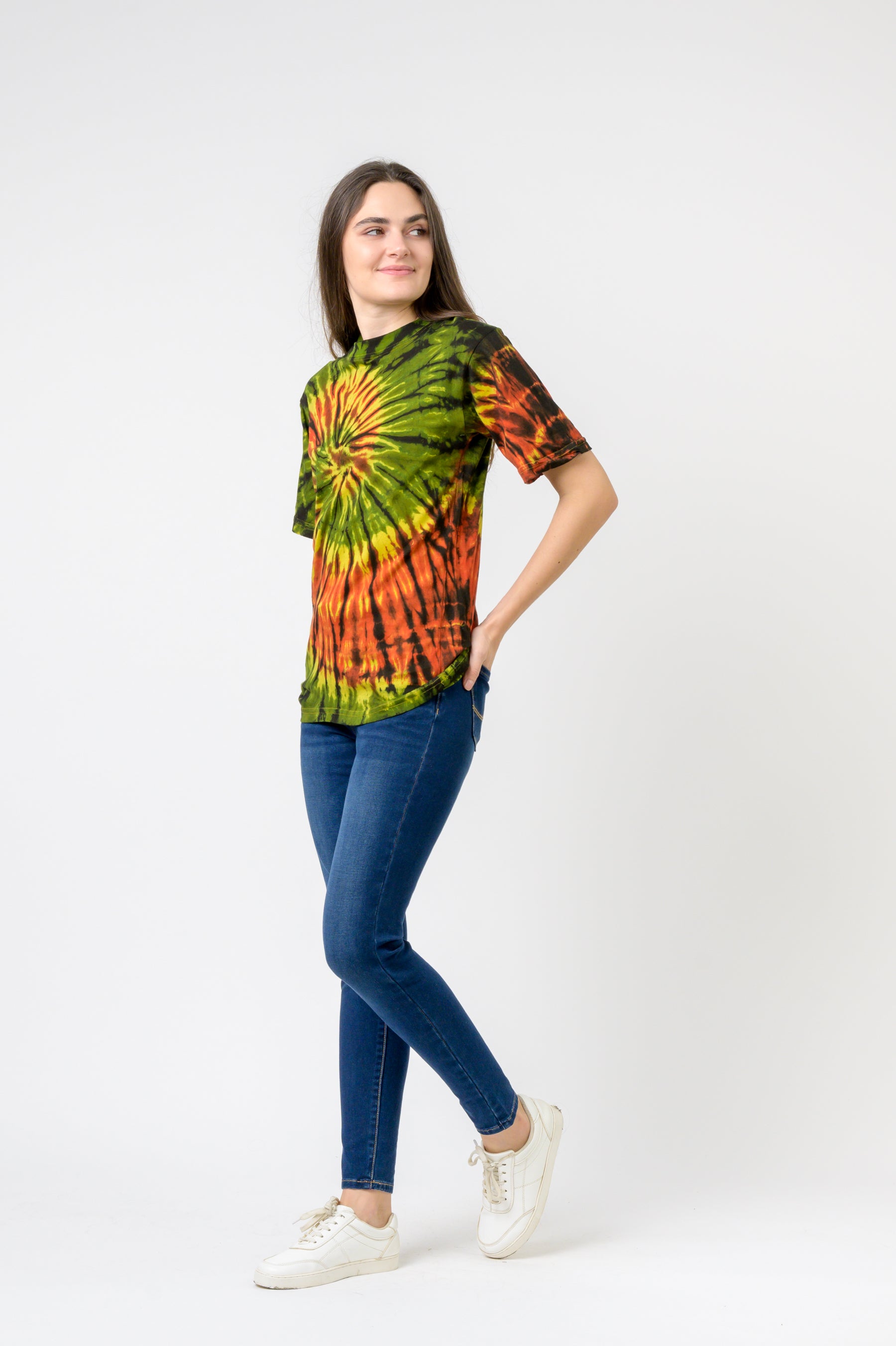 Tie-Dye Natural Spiral T-Shirt