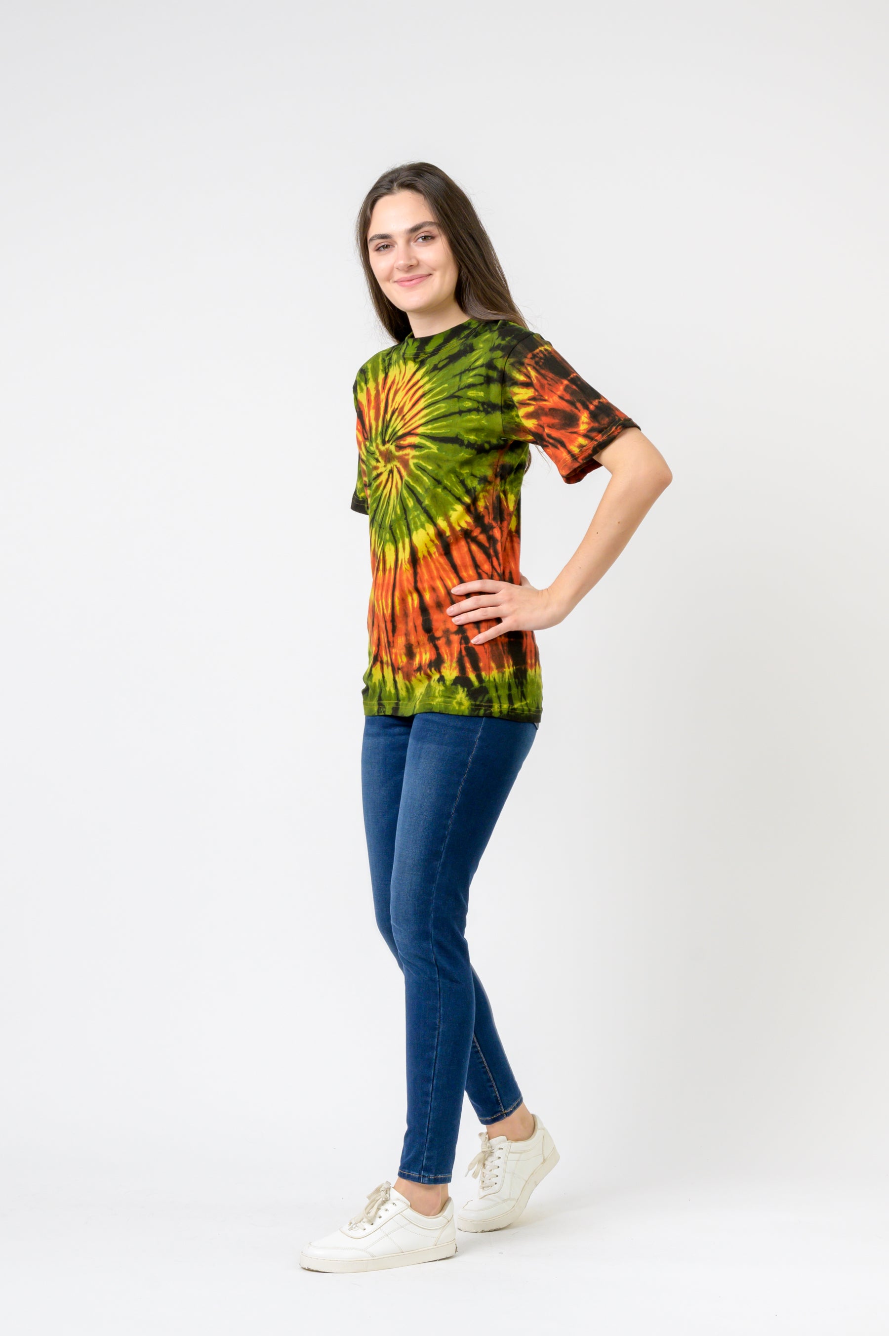 Tie-Dye Natural Spiral T-Shirt