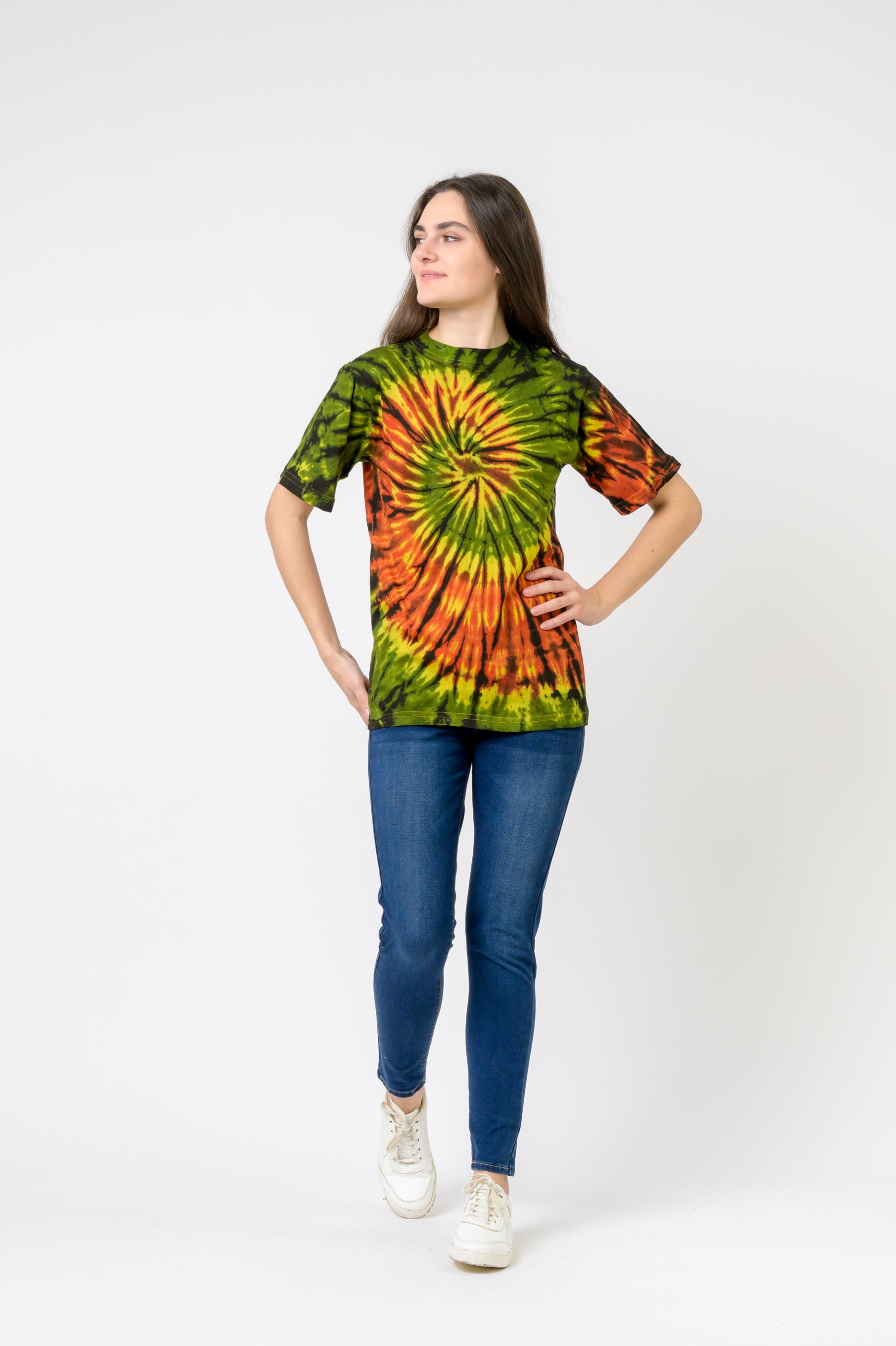 Tie-Dye Natural Spiral T-Shirt