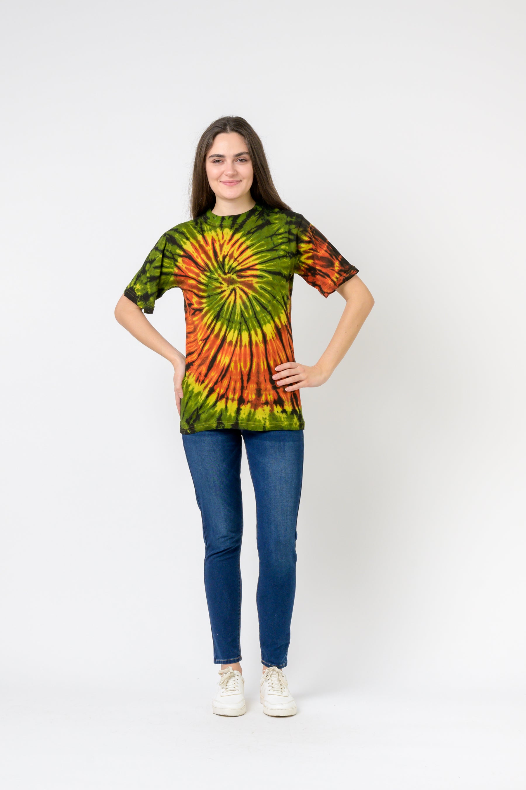Tie-Dye Natural Spiral T-Shirt