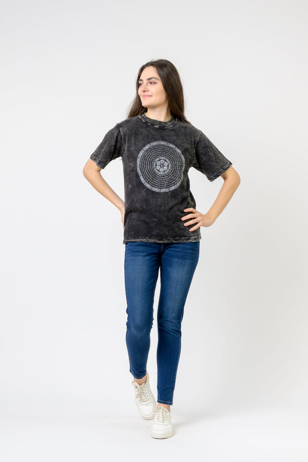 Thangka Mandala T-Shirt - Black