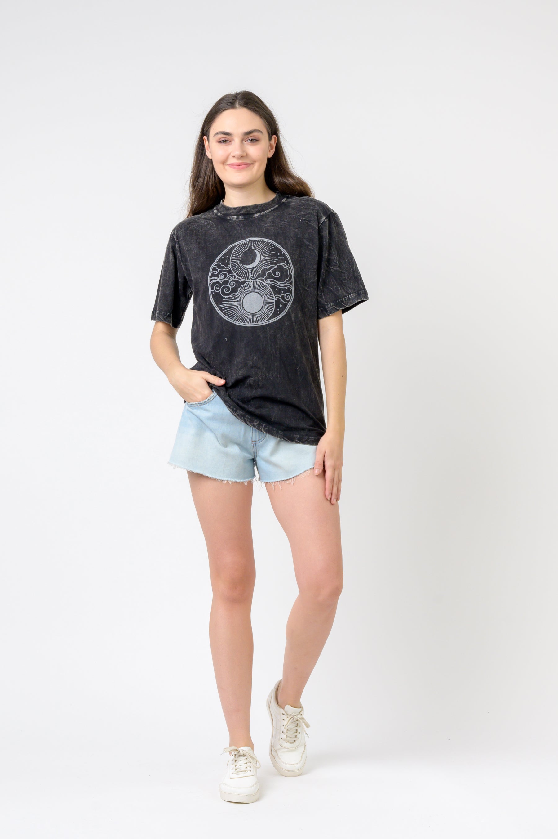 Rhea Sun and Moon Yin Yang T-Shirt