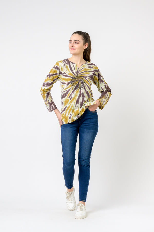 Tai-Dai Om T-Shirt - Multicolor
