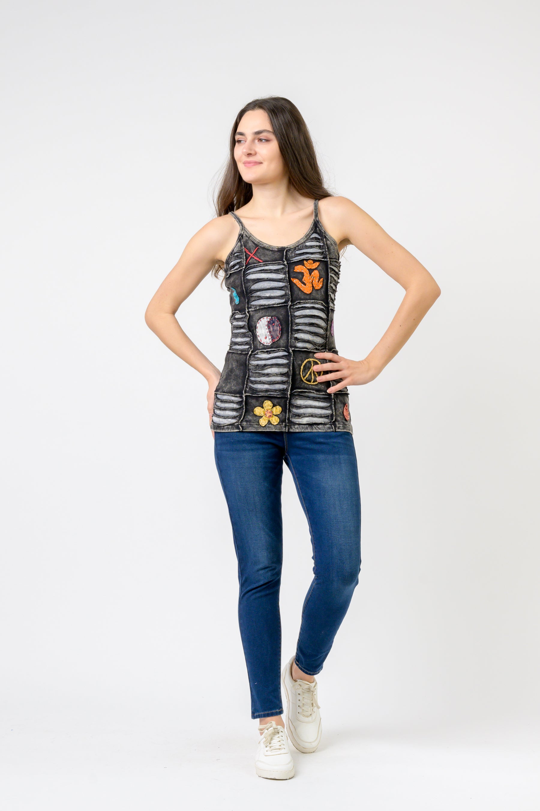 Vented Tank Top - Black