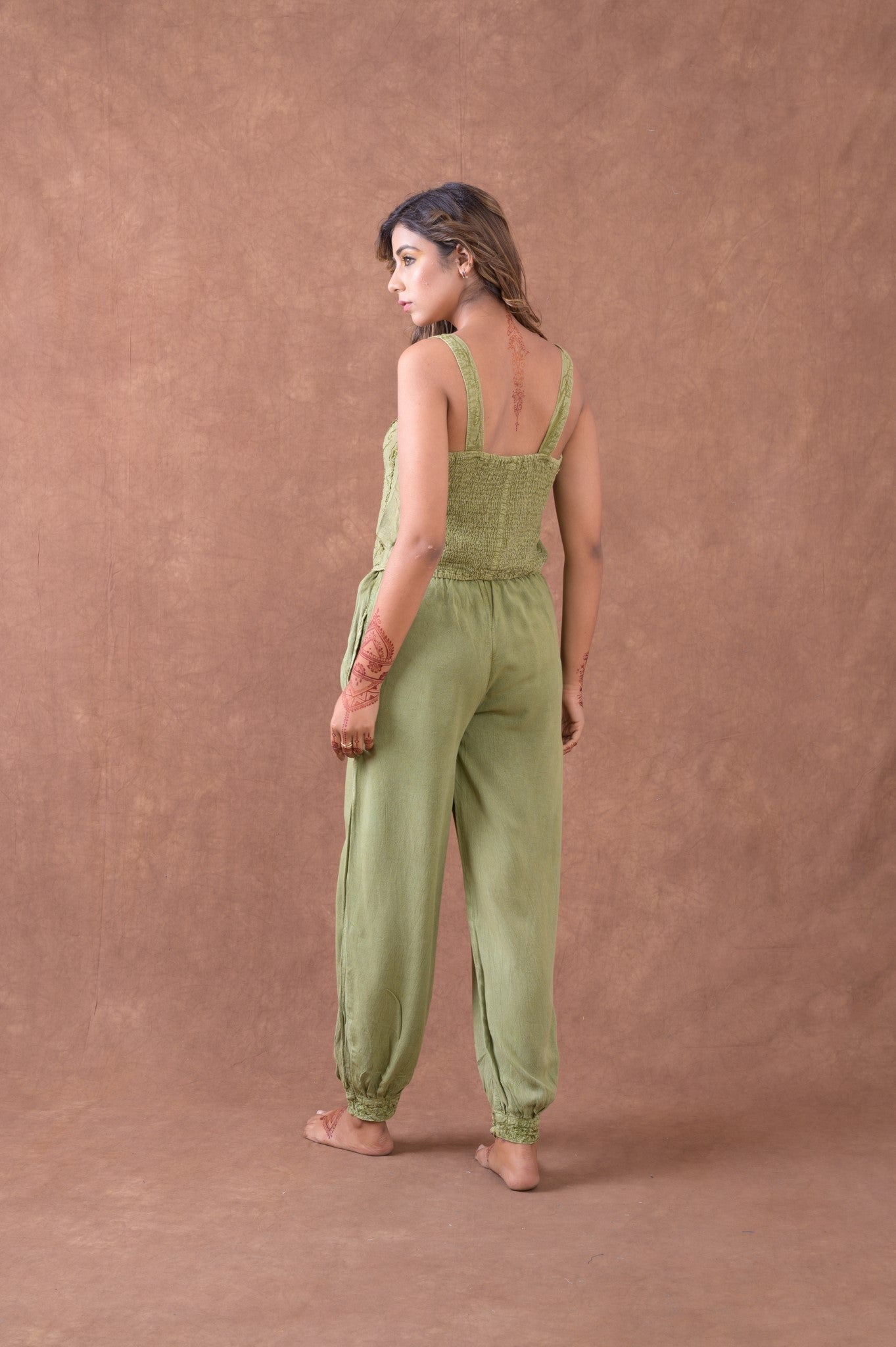 Rhea Embroidered Corset Tank Top