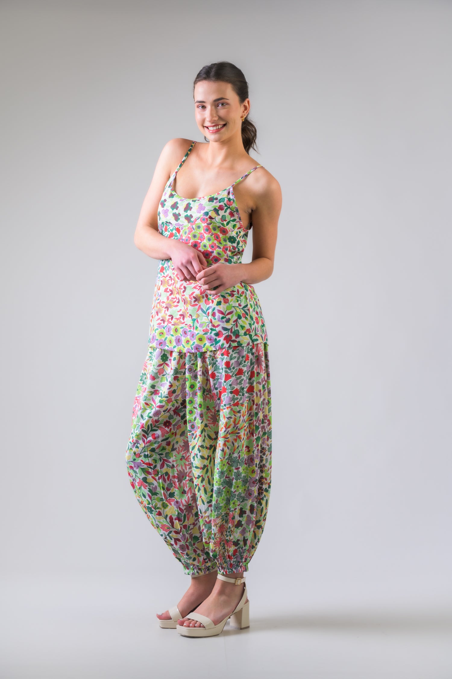 Flower Garden Tank Top - Green