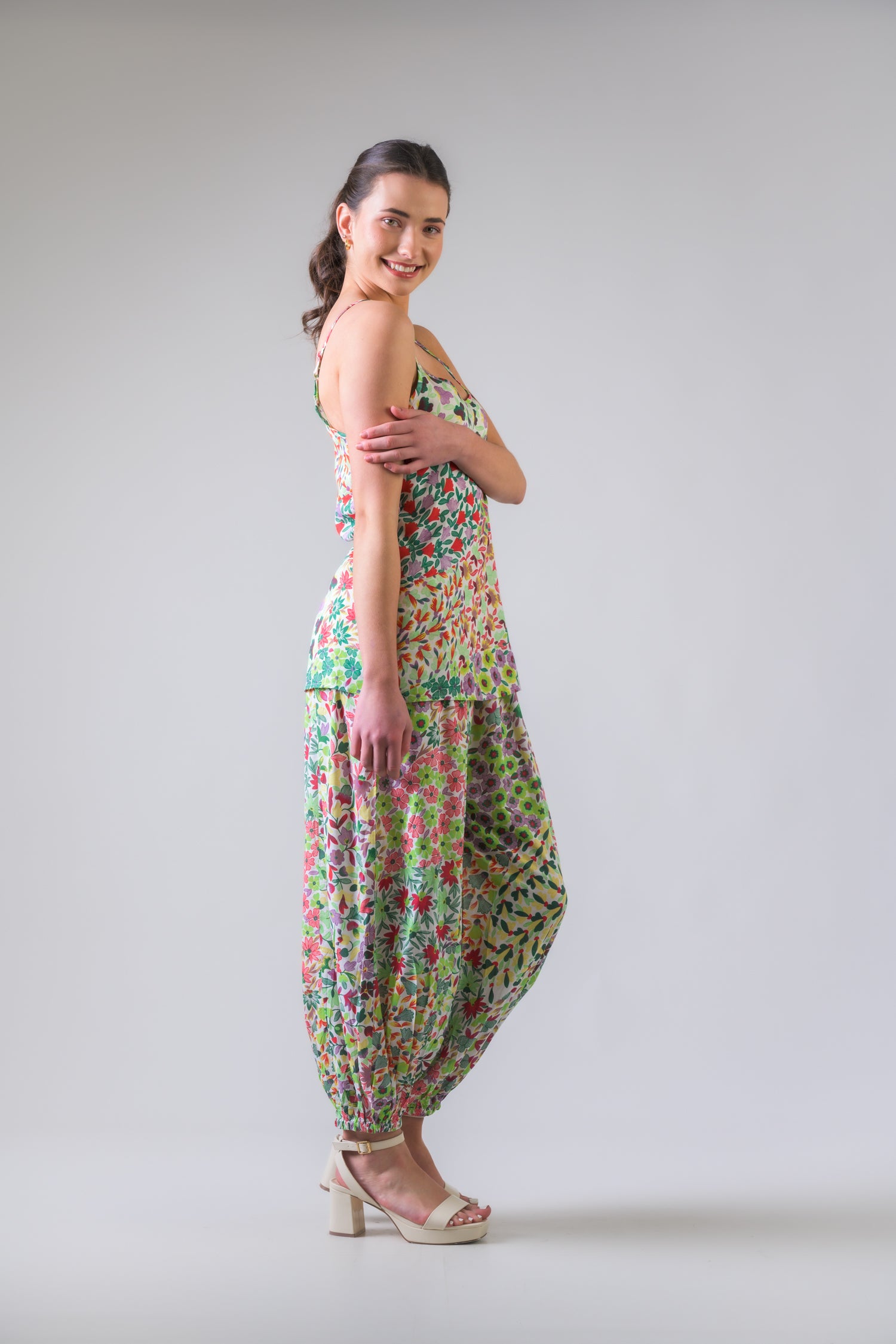 Flower Garden Tank Top - Green
