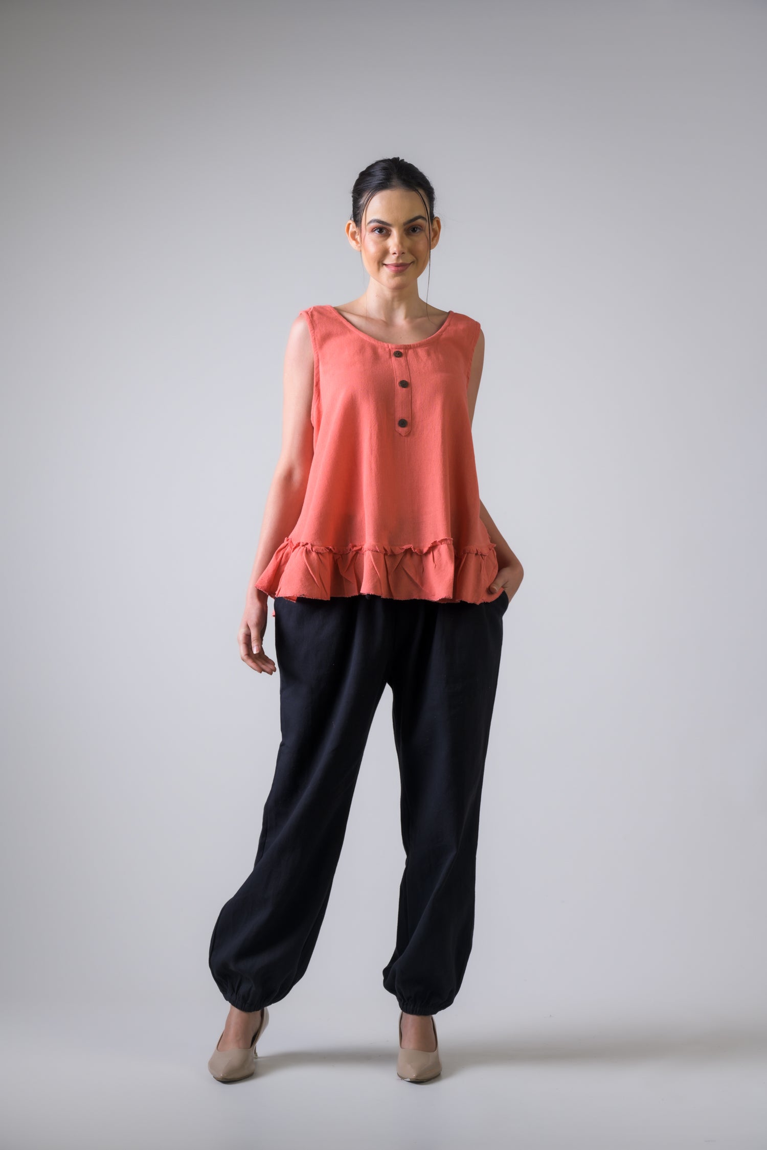 Rhea Buttons Tank Top
