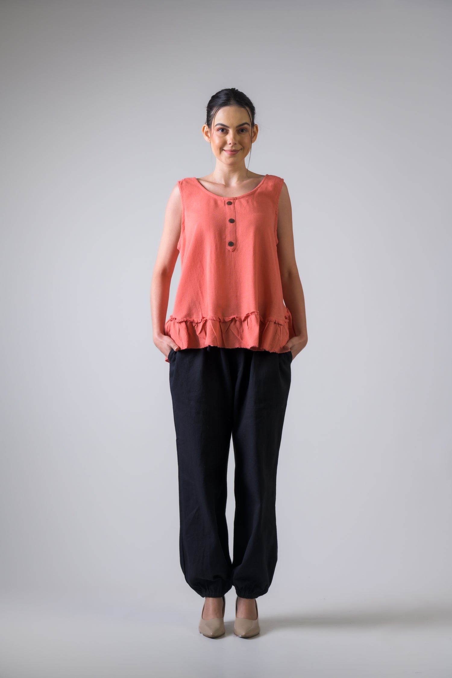 Rhea Buttons Tank Top