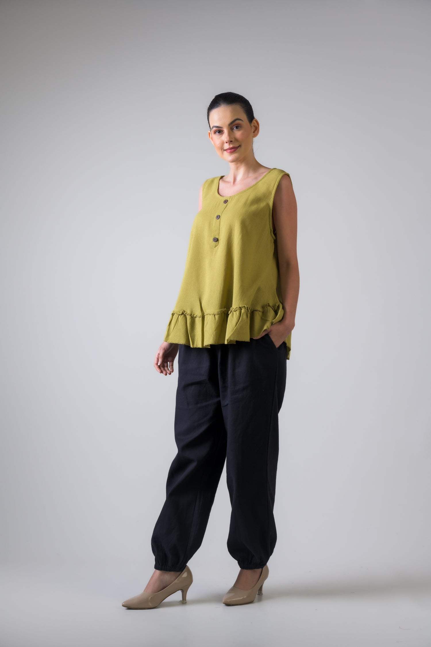 Rhea Buttons Tank Top