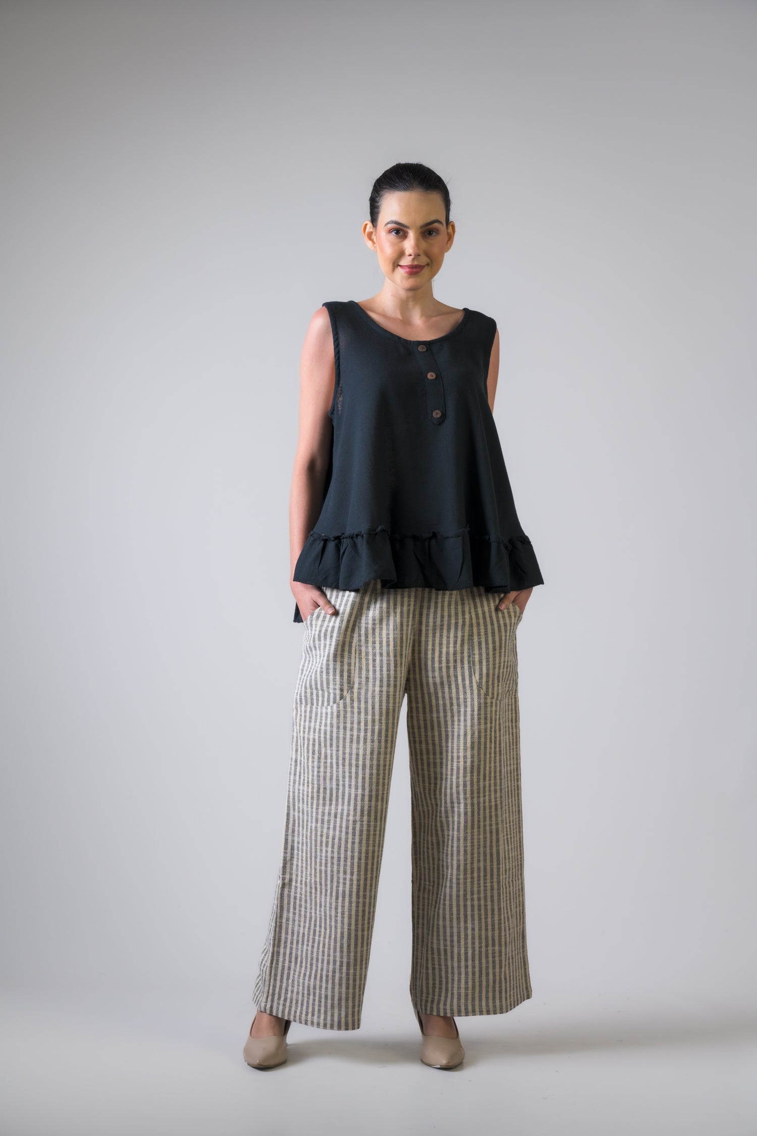 Rhea Buttons Tank Top