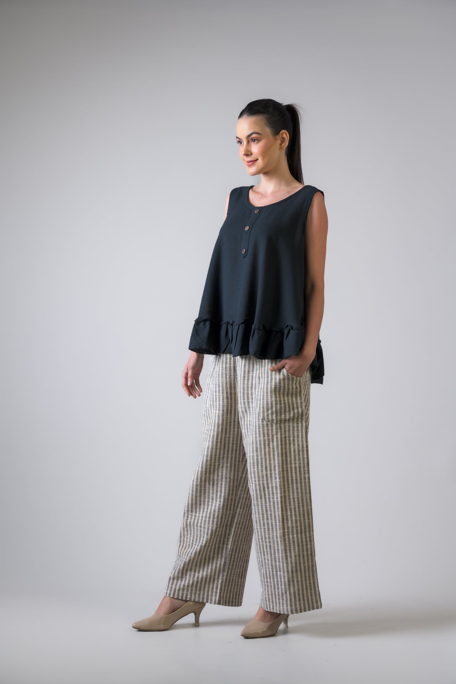 Rhea Buttons Tank Top