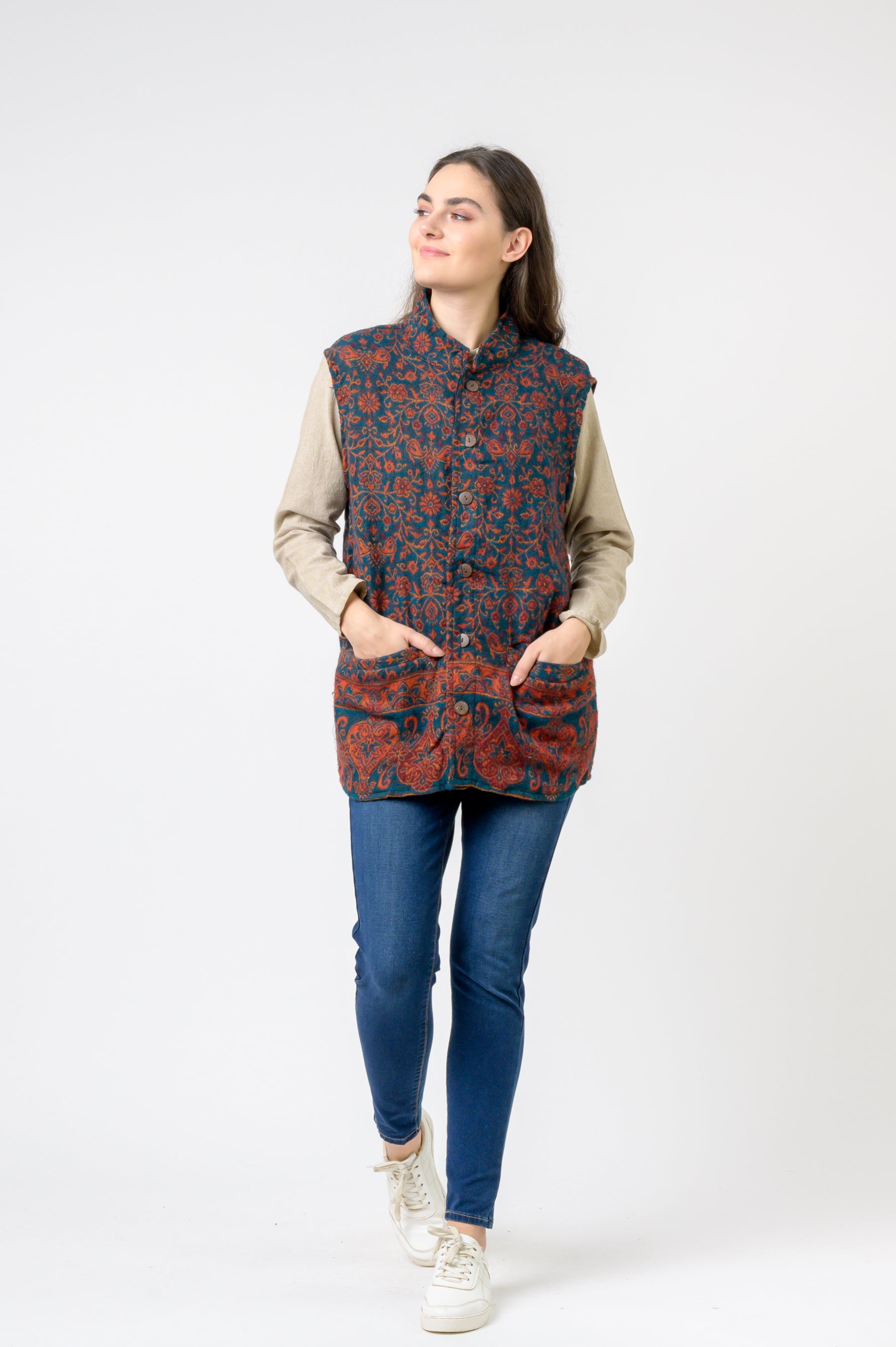 Nehru Collar Vest