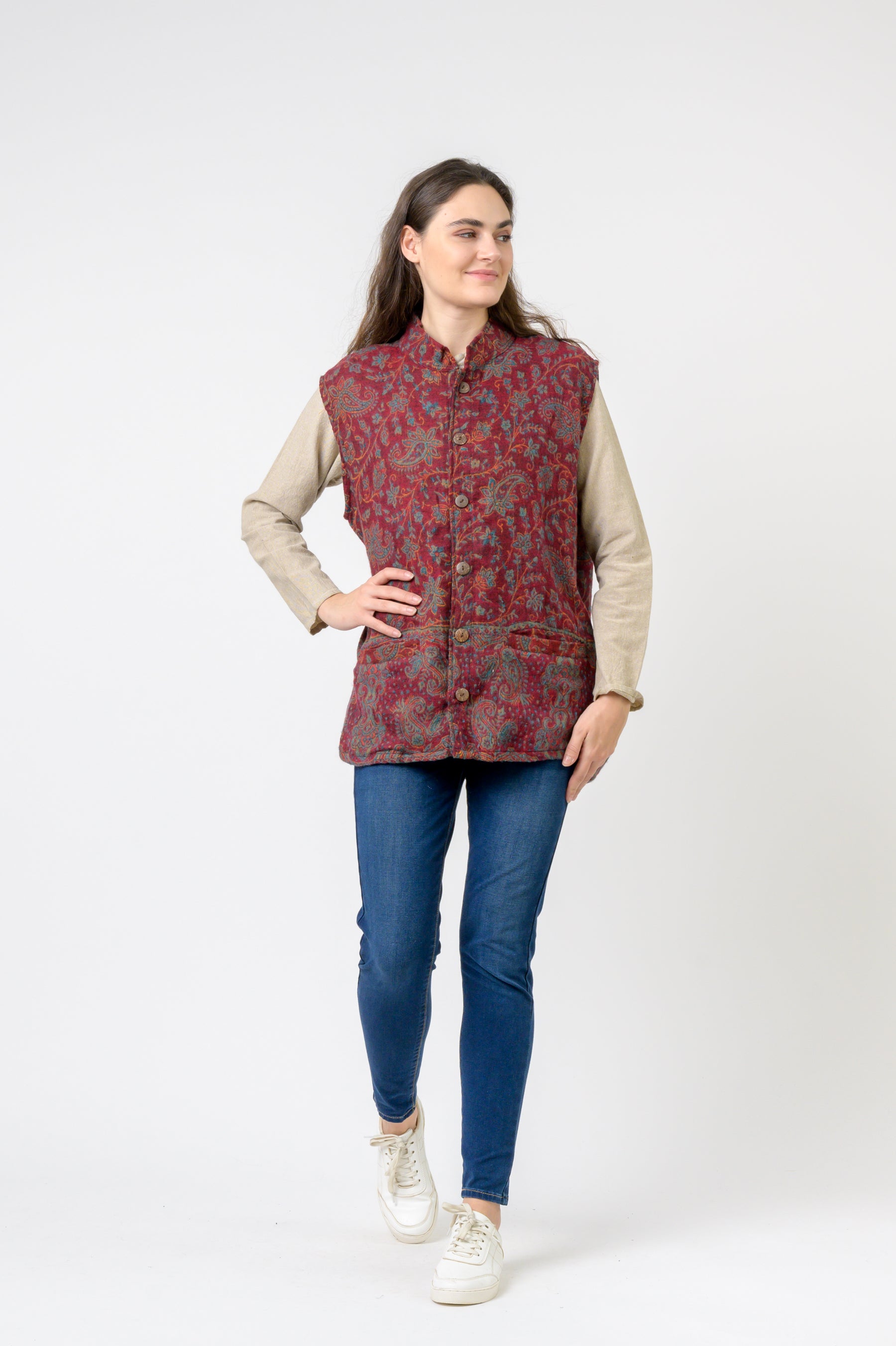Nehru Collar Vest